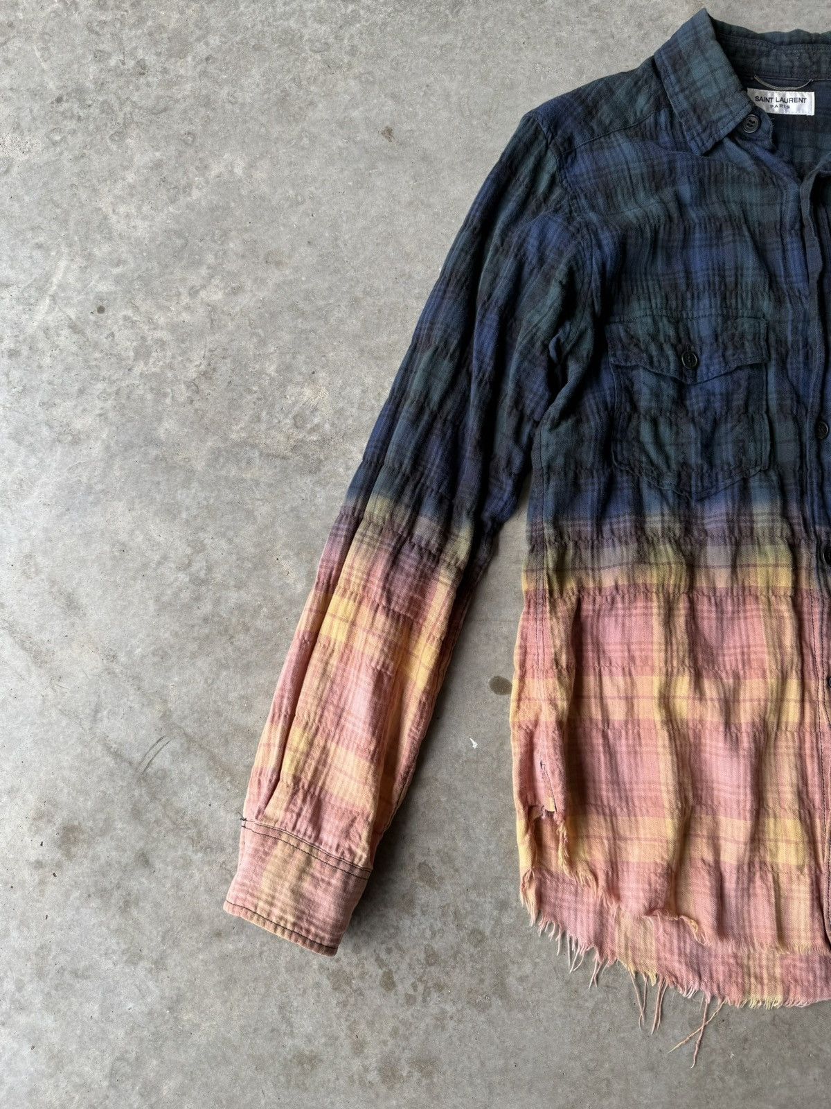 Saint Laurent Paris Saint Laurent Paris SS16 Surf Sound Bleached Raw Flannel Size US XS / EU 42 / 0 - 5 Thumbnail