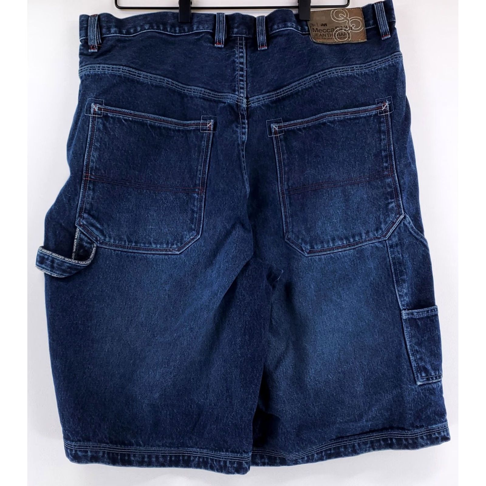 Vintage VINTAGE Mecca DNM VTG Y2K Jean Shorts Jorts Baggy Skater 12" inseam Mens 38 Blue Jeans Shorts Mens 38 Size US 38 / EU 54 - 3 Thumbnail