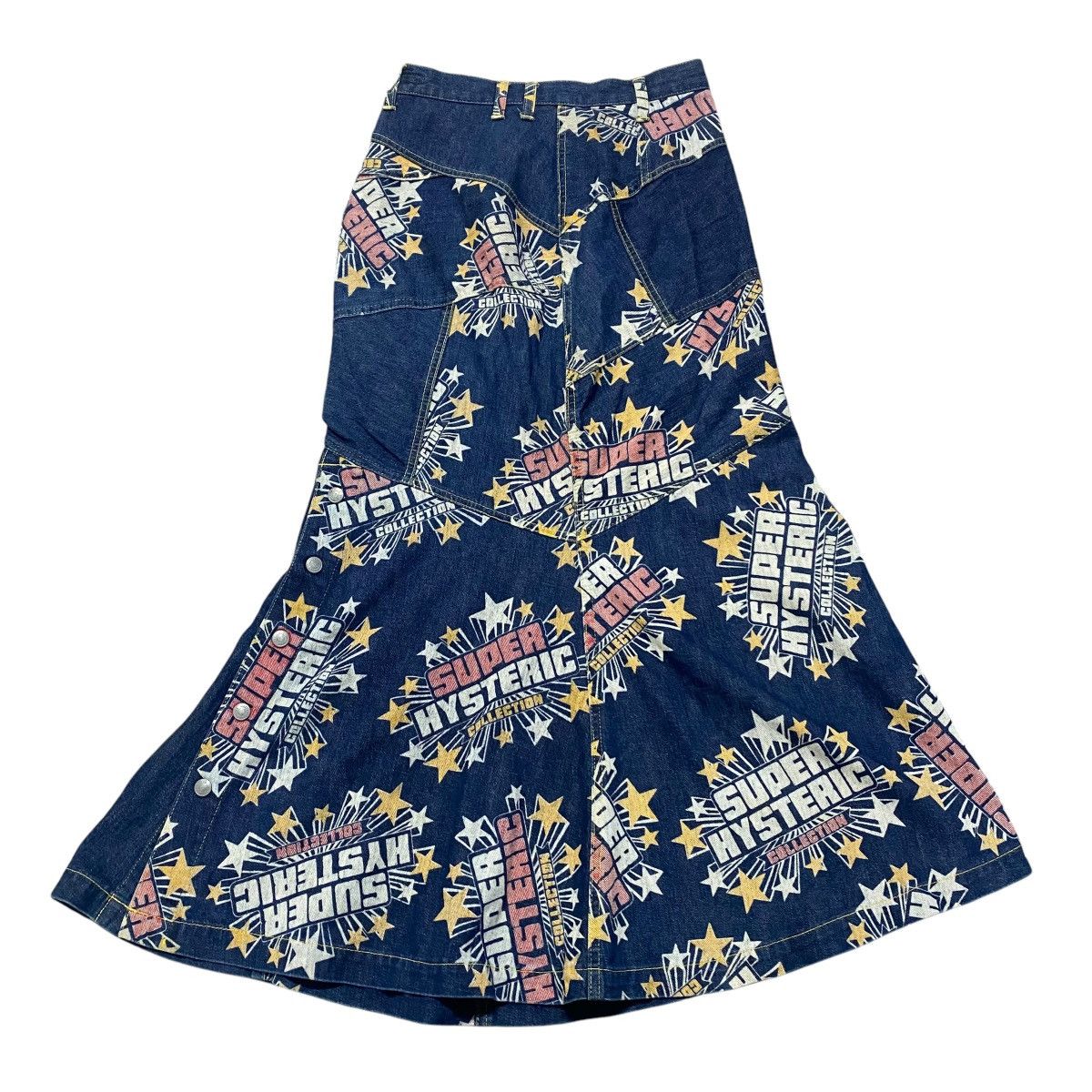Hysteric Glamour Vintage Hysteric Glamour Denim Skirt Full Print Size 26" / US 2 / IT 38 - 1 Thumbnail