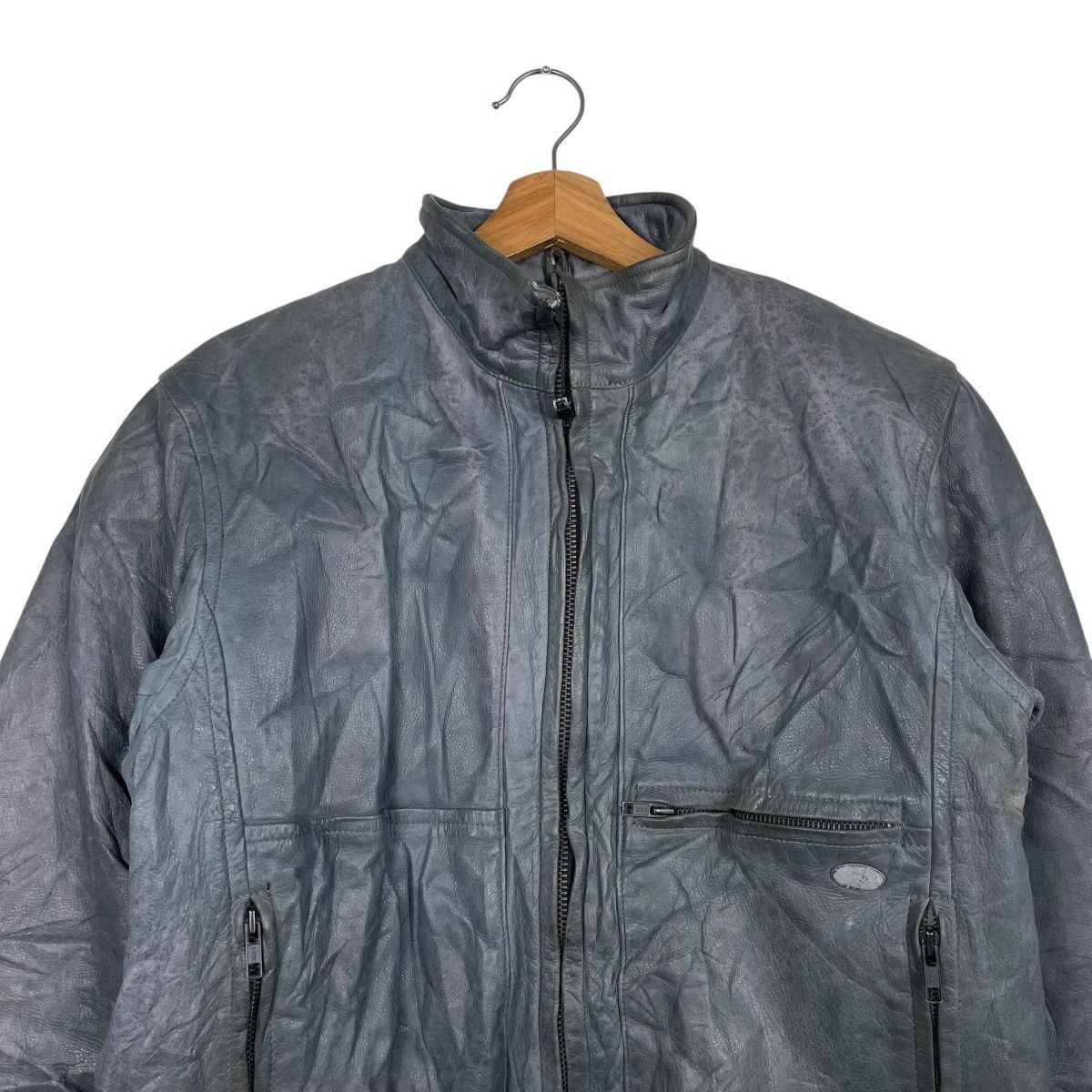 Japanese Brand Vtg Kushitani Motorcycle Biker Leather Jacket Size US M / EU 48-50 / 2 - 2 Thumbnail