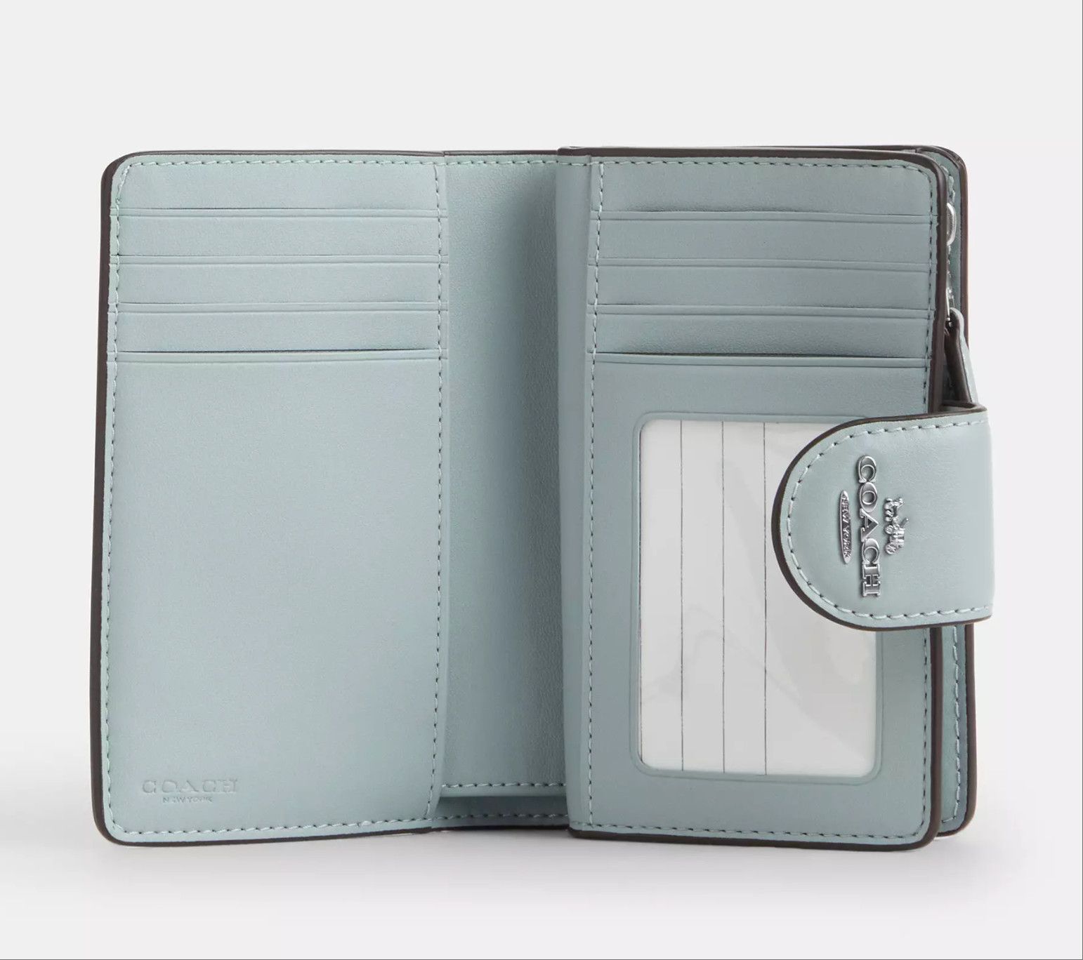 Coach Medium Corner Zip Wallet In Pretty Signature Canvas CEC31 Size ONE SIZE - 5 Thumbnail