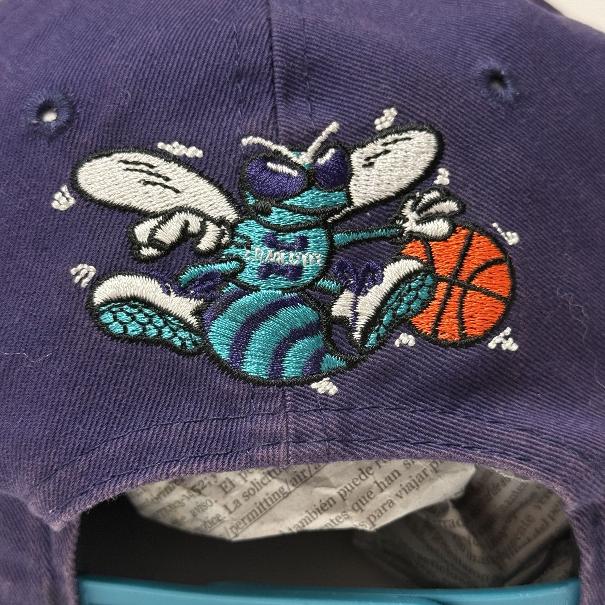 New Era Vtg New Era CHARLOTTE HORNETS Hat FIFTY 9 Embroidered Cap Size ONE SIZE - 9 Thumbnail