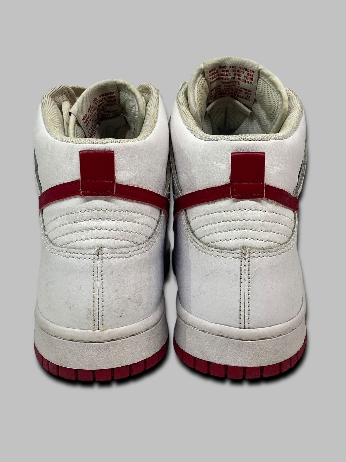 Nike Nike Dunk High White Gym Red Sneakers Shoes Leather Size US 9 / EU 42 - 10 Thumbnail