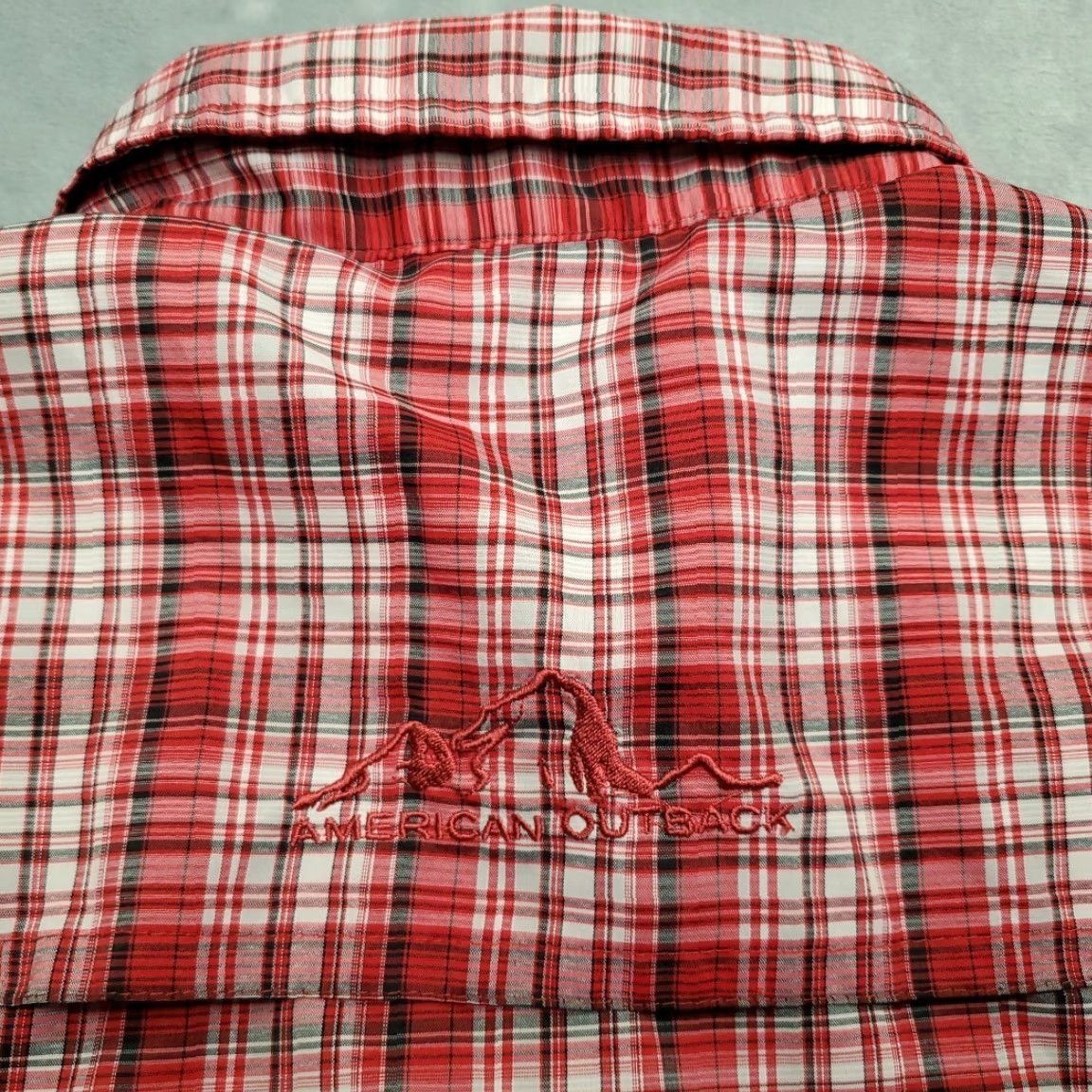 Vintage VINTAGE American Outback Shirt Womens Large Red Plaid Vented Roll Tab Sleeves Hike Fish Size L / US 10 / IT 46 - 7 Thumbnail