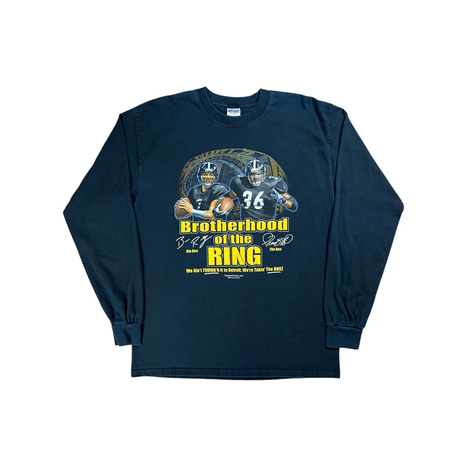 Gildan × NFL × Vintage Vintage 2006 Pittsburgh Steelers Big Ben Bettis long sleeve Size US L / EU 52-54 / 3 - 1 Thumbnail