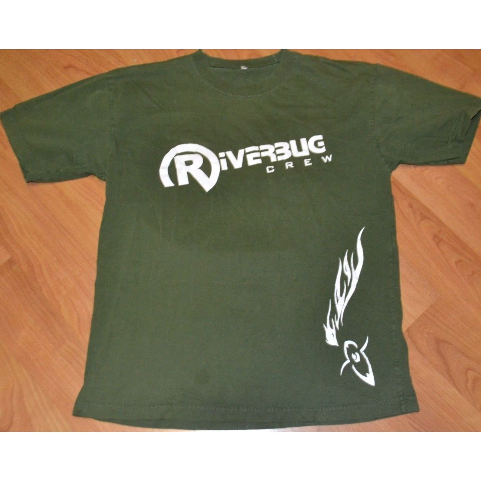 Vintage RIVERBUG Crew White Water Rafting T Shirt Men M Green Riverbug Crew T Shirt Forest Green 90s Adventure Size US M / EU 48-50 / 2 - 2 Thumbnail