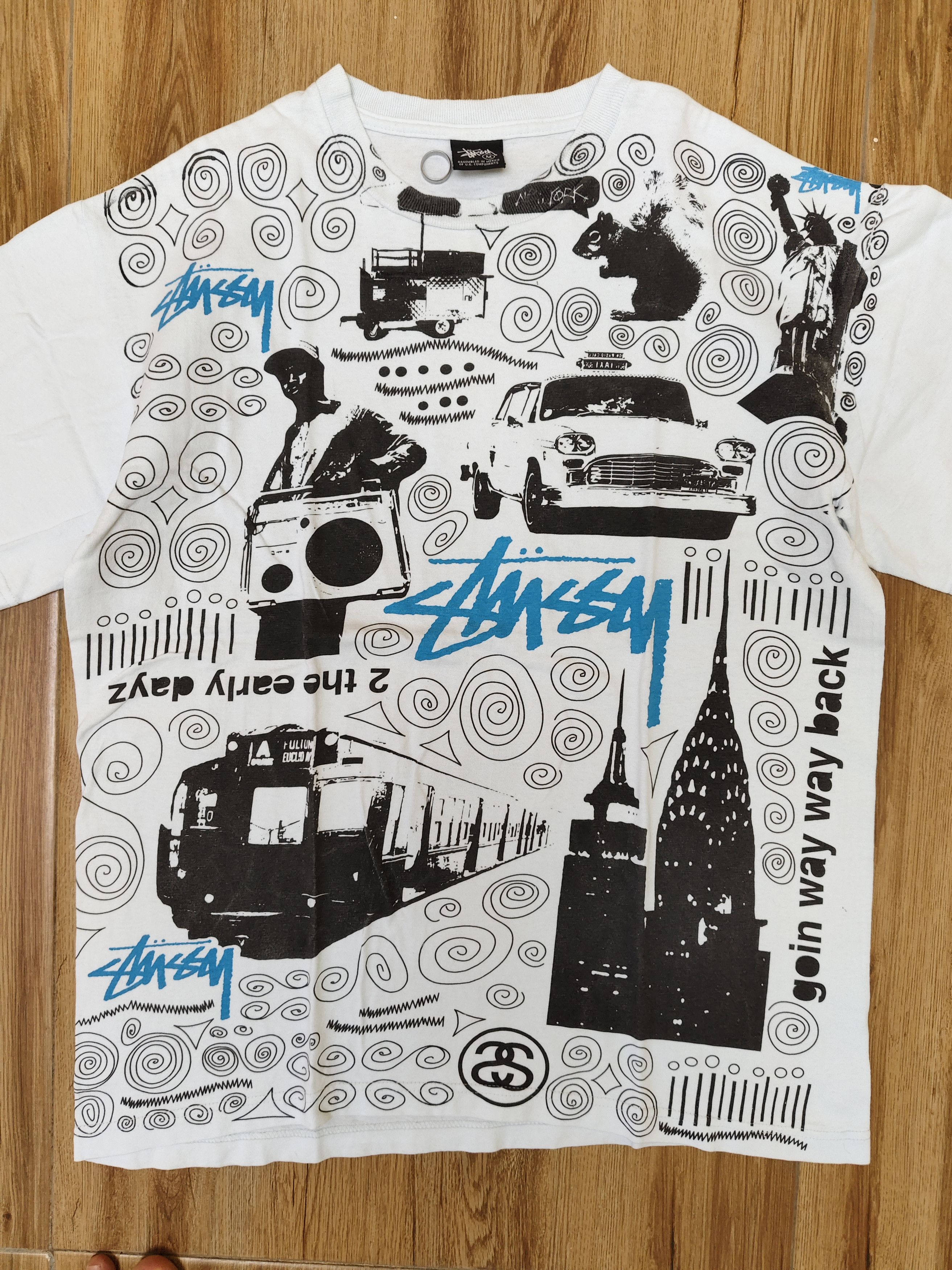 Stussy Stussy Aop 00's tag Size US M / EU 48-50 / 2 - 5 Thumbnail