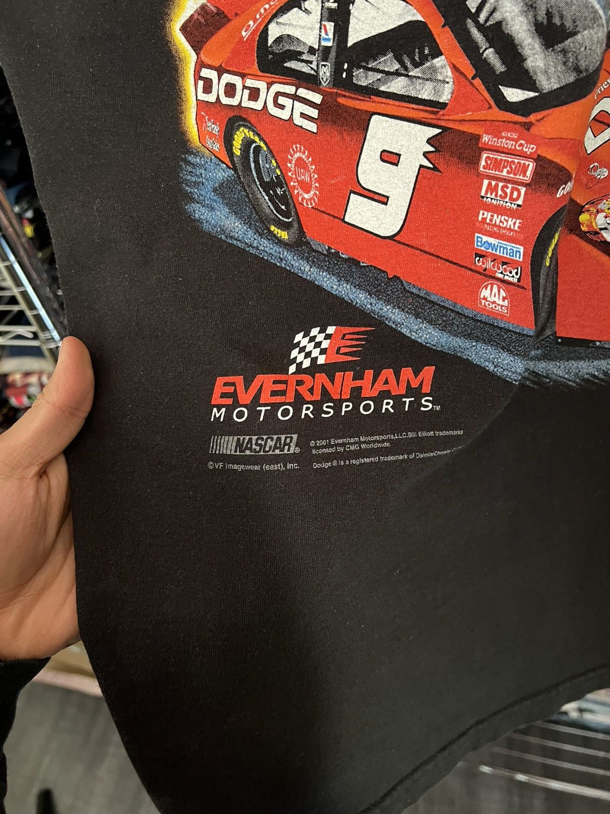 Chase Authentics 2001 NASCAR Bill Elliott Red Hot Thunder Tee Size US L / EU 52-54 / 3 - 5 Thumbnail