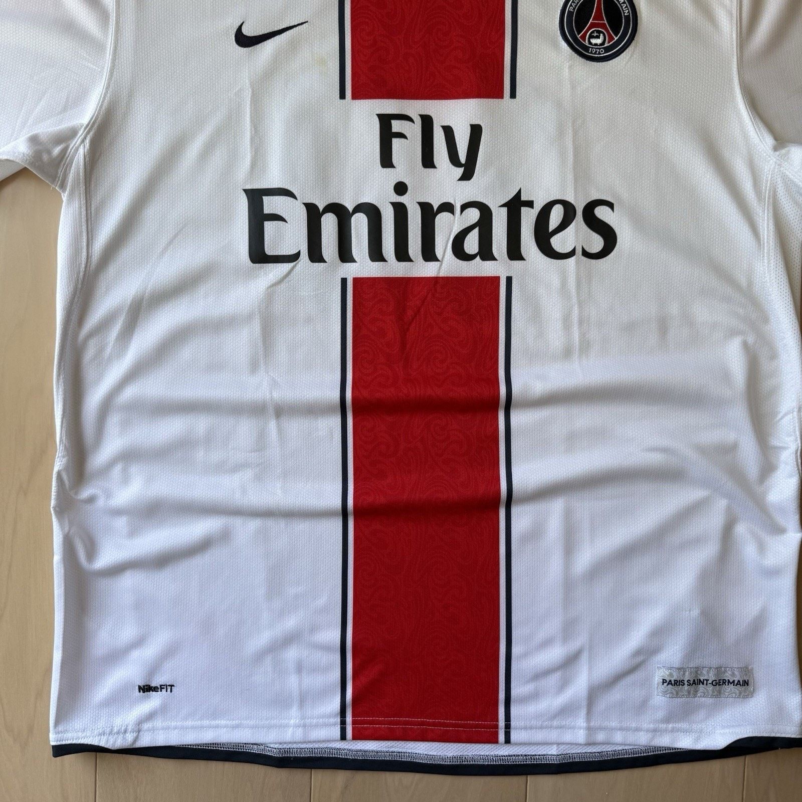 Nike Nike Paris Saint Germain Jersey White Red World Cup Soccer Size US XL / EU 56 / 4 - 4 Thumbnail