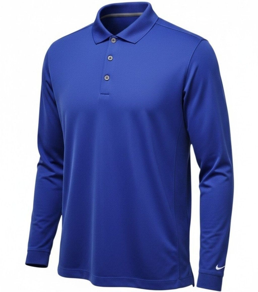 Nike Nike Golf Tour Performance Dri-FIT Long-Sleeves Collared Blu Size US M / EU 48-50 / 2 - 1 Thumbnail