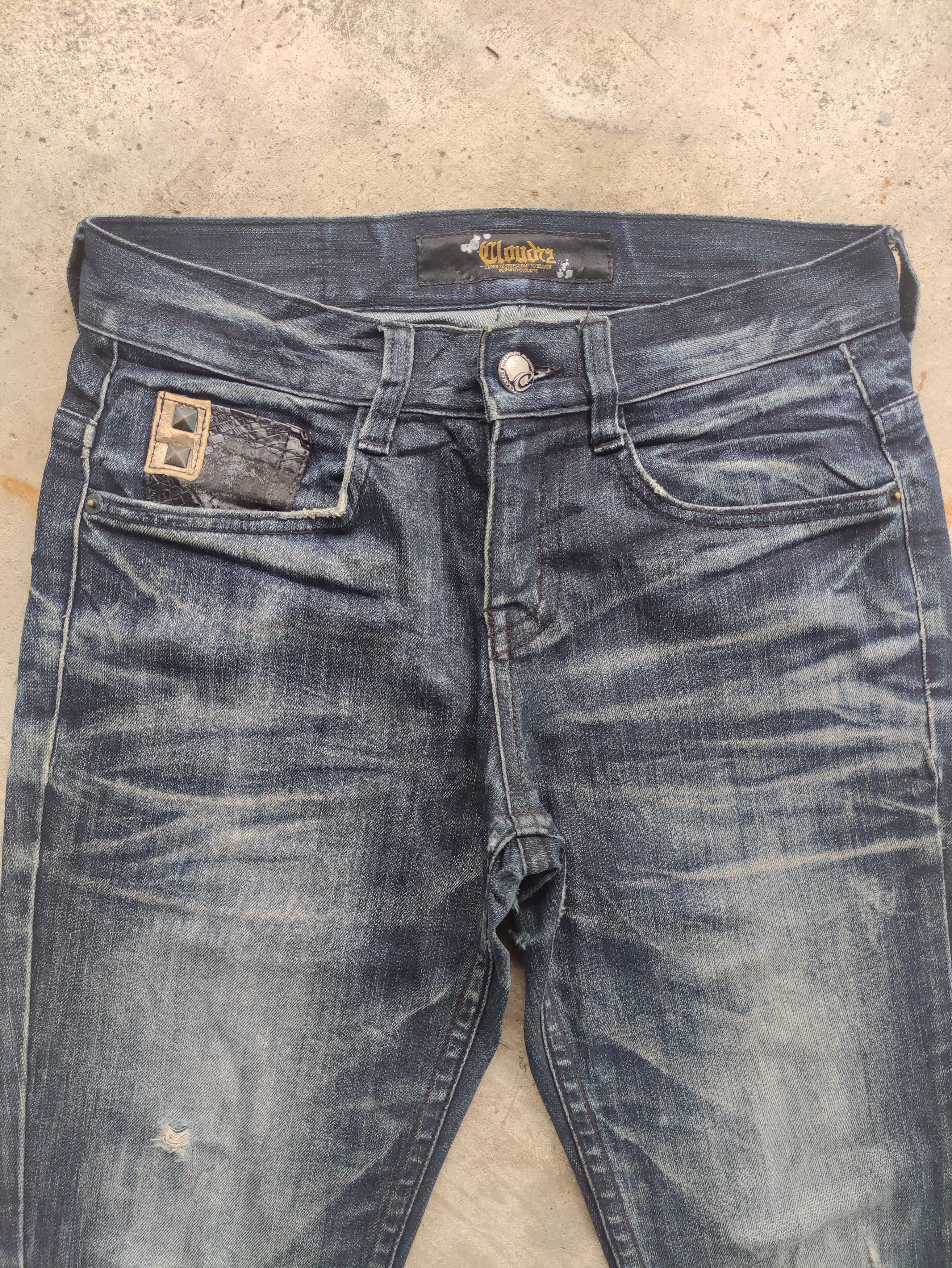 Japanese Brand Vintage Cloud 72 Distressed Faded Denim W30 Size US 30 / EU 46 - 3 Thumbnail