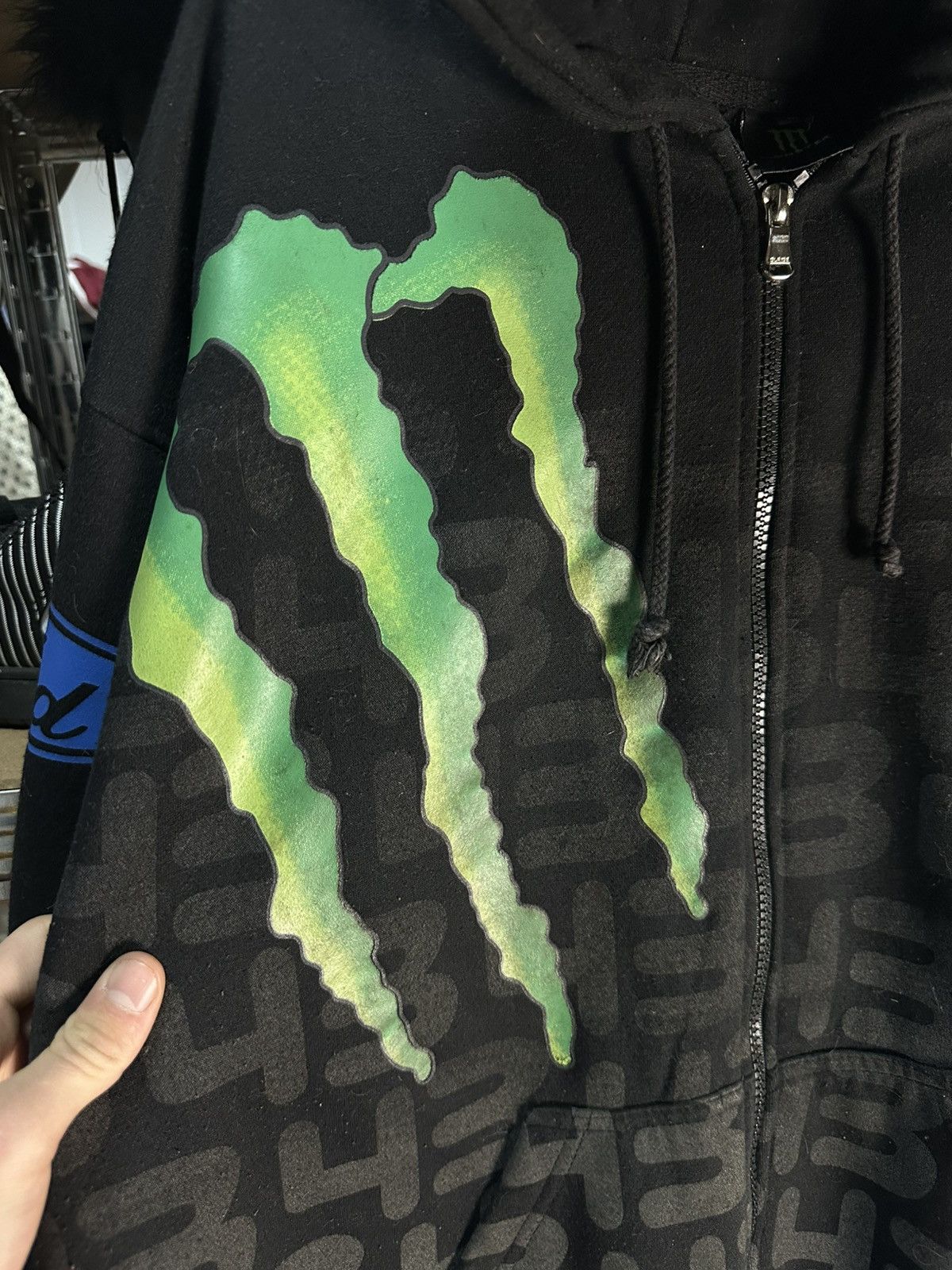 DC Zip hoodie Dc & monster Black Size US L / EU 52-54 / 3 - 6 Thumbnail