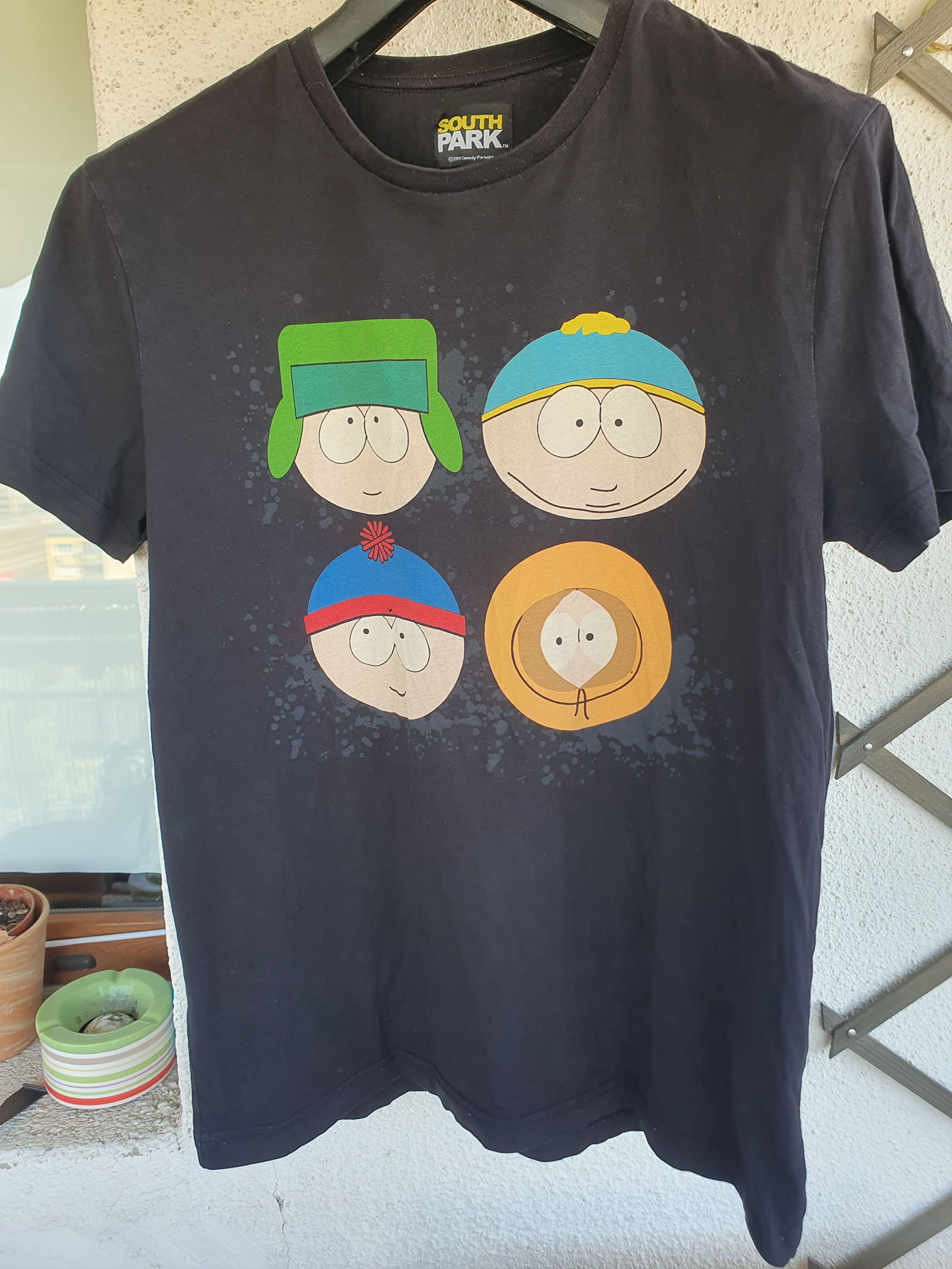 Anime South Park Cartman, Kenny, Kyle & Stan heads 2011 t-shirt Size US L / EU 52-54 / 3 - 1 Thumbnail