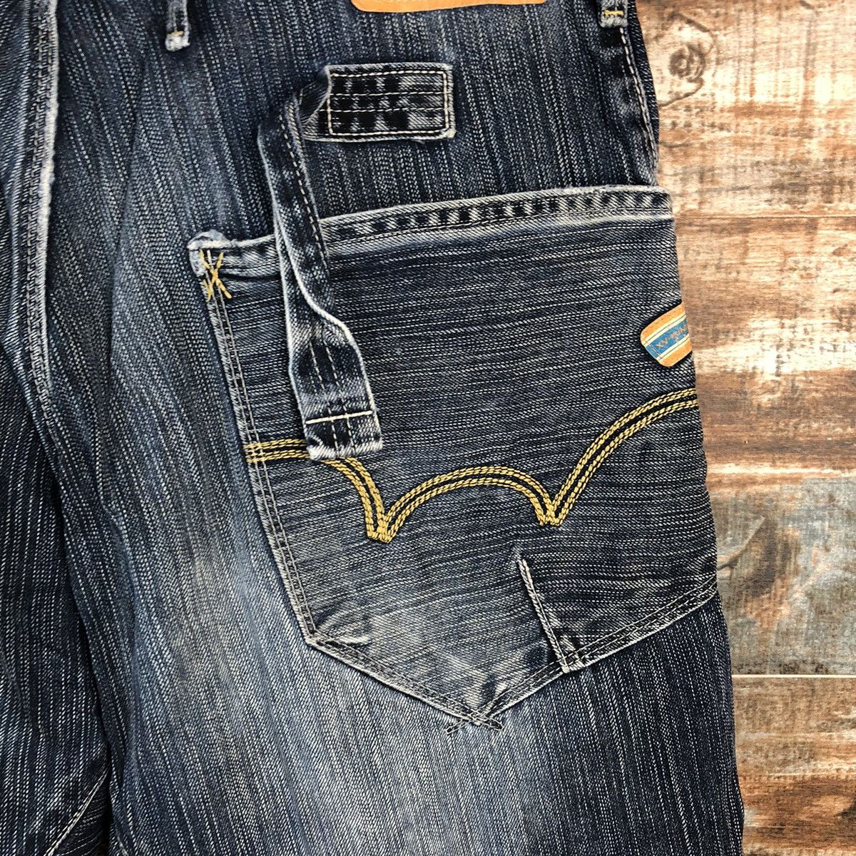 Edwin DLL Edwin Blue Distressed Denim Pants #C130 Size US 32 / EU 48 - 17 Thumbnail