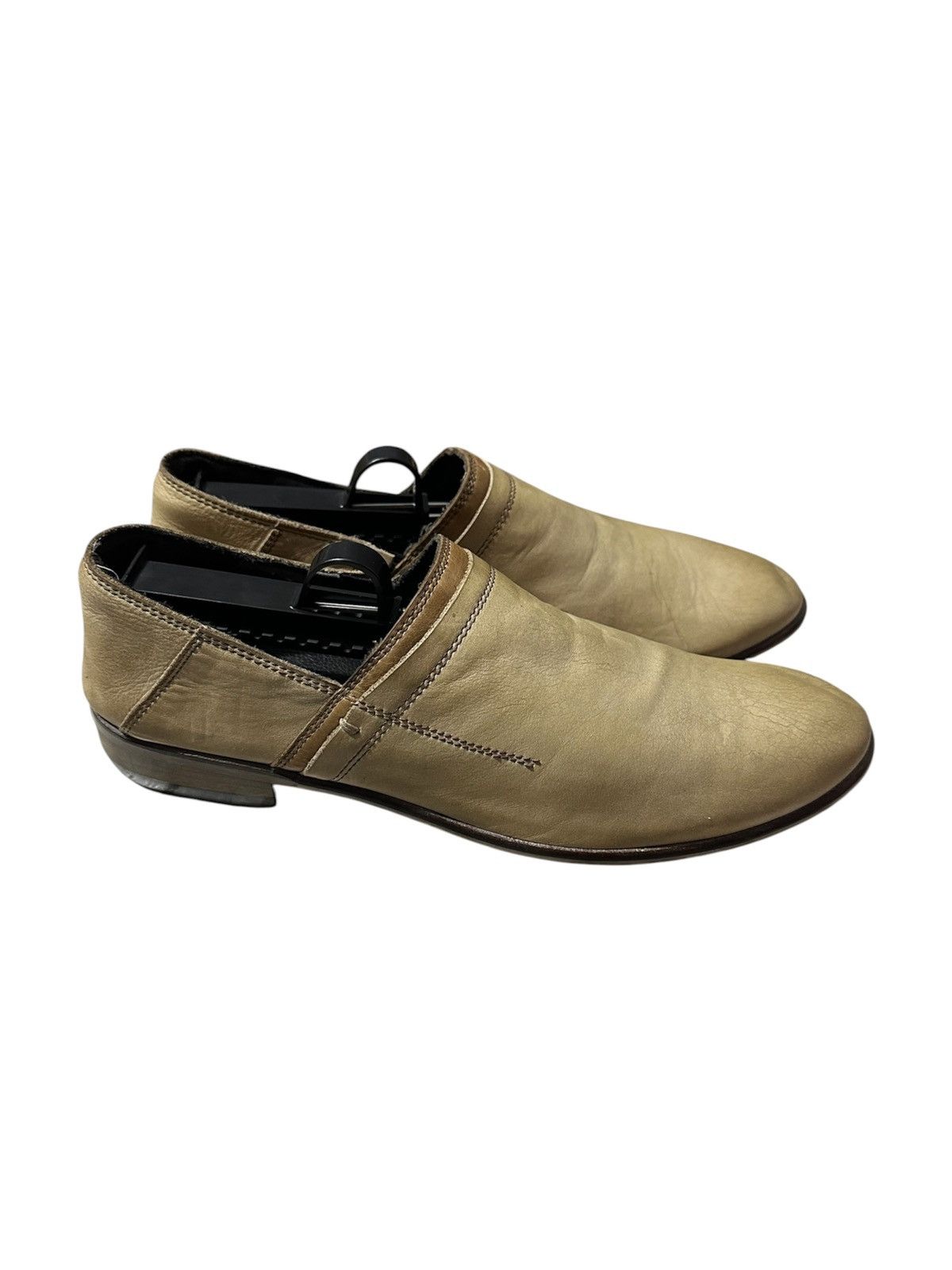 Tornado Mart TornadoMart Archived Taupe Leather Loafers Size US 6.5 / EU 39-40 - 3 Thumbnail