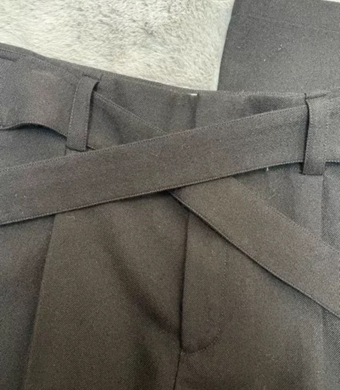 Saint Laurent Paris × Yves Saint Laurent Saint Laurent SLP genuine 18 wool straight leg trousers Size US 44 / EU 60 - 3 Thumbnail