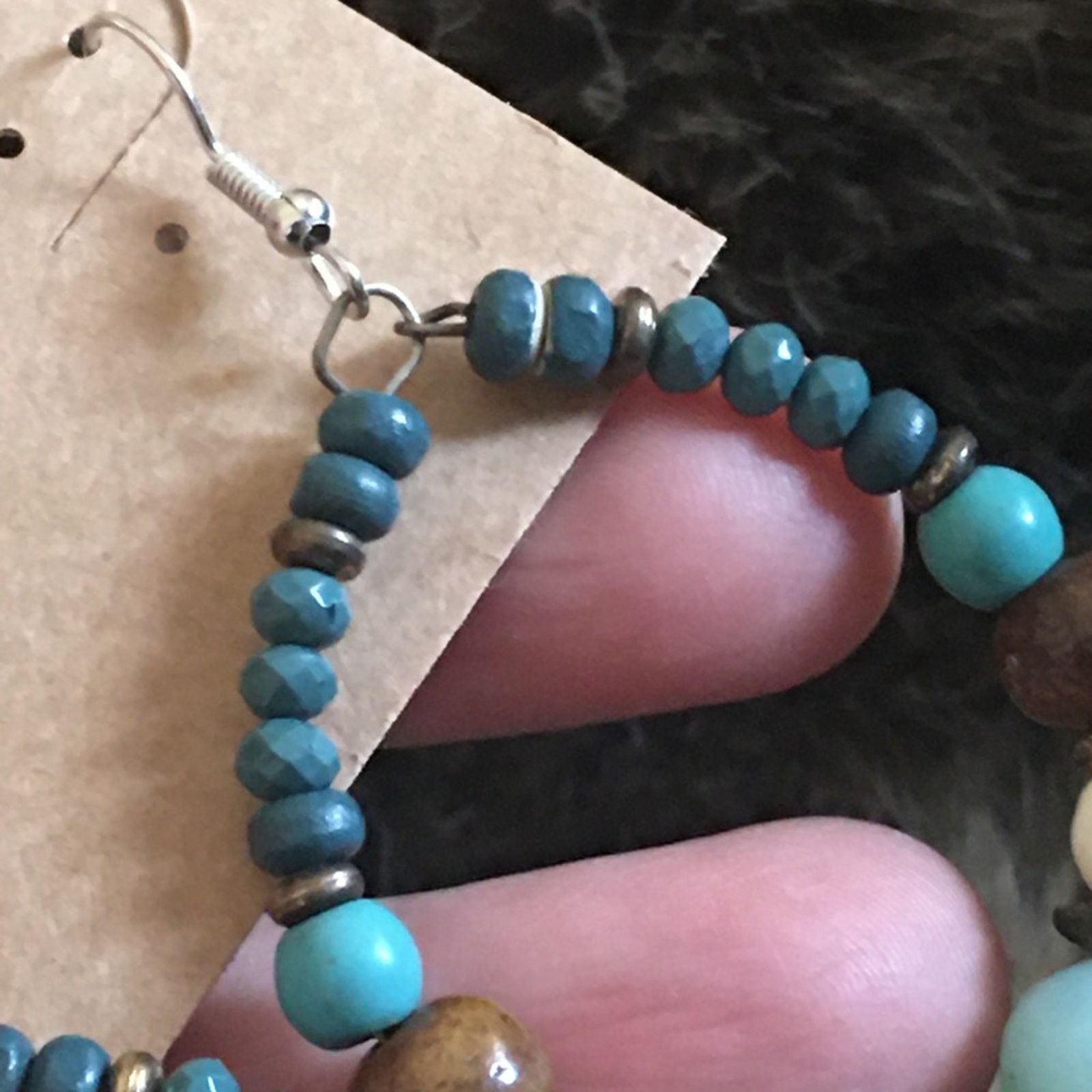 Jewelry Handmade boho chic salvaged repurposed earrings Size ONE SIZE - 3 Thumbnail