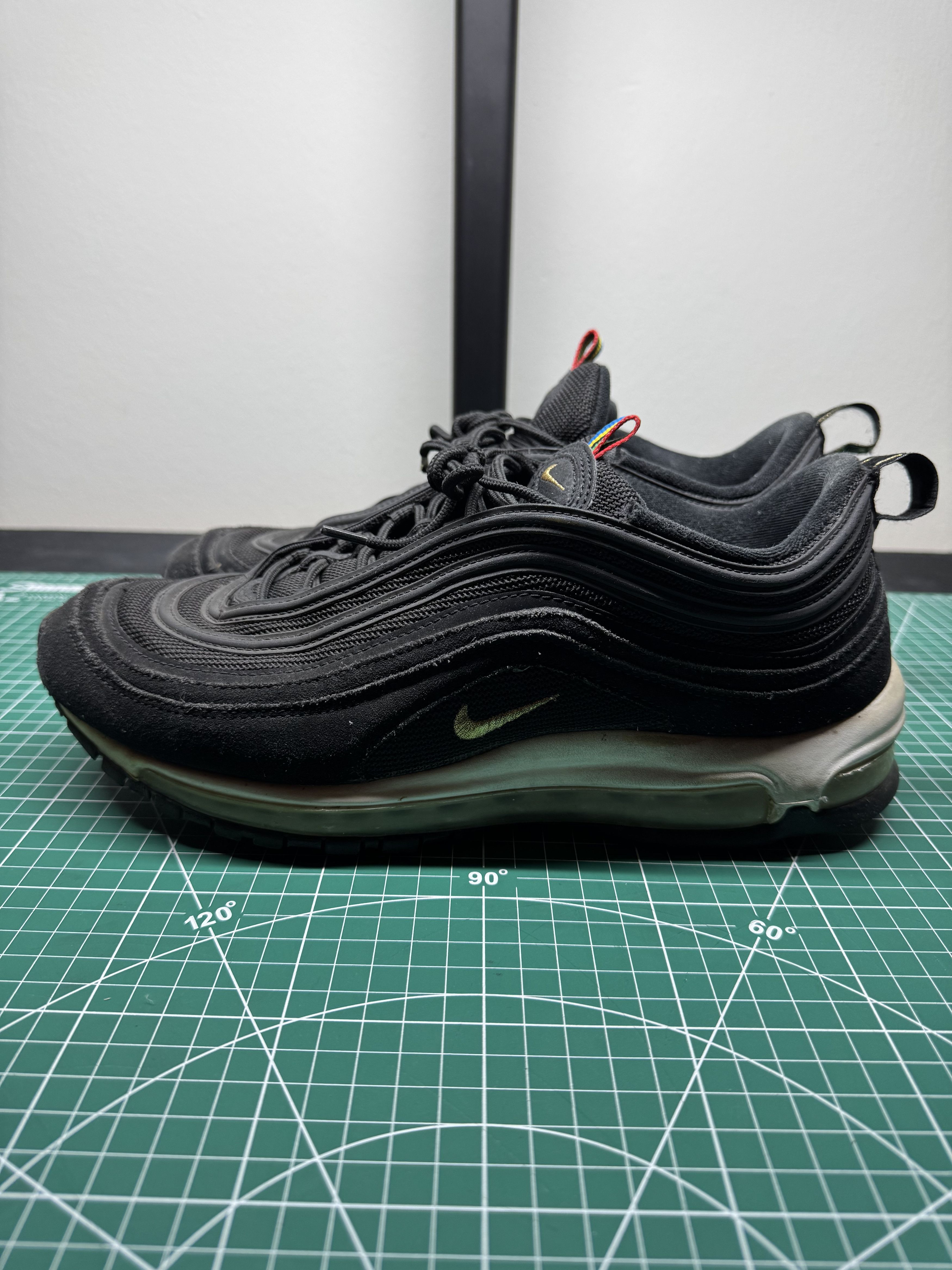 Nike Size 11 - Nike Air Max 97 QS Olympics Rings - Black Size US 11 / EU 44 - 6 Thumbnail