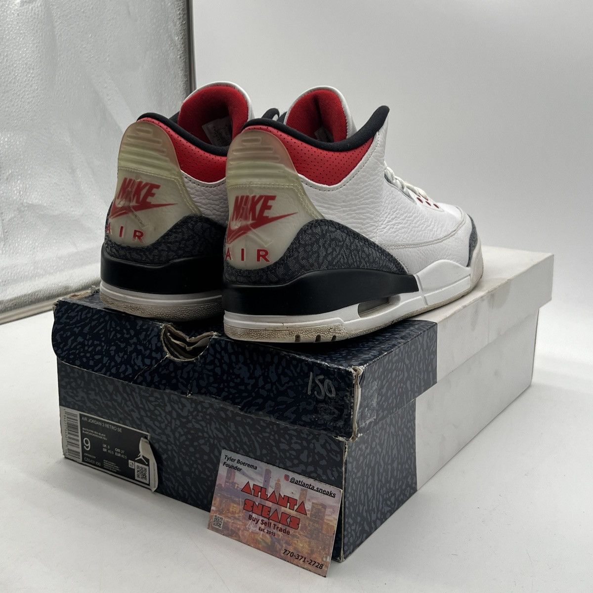 Jordan Brand Air Jordan 3 denim fire red Size US 9 / EU 42 - 5 Thumbnail