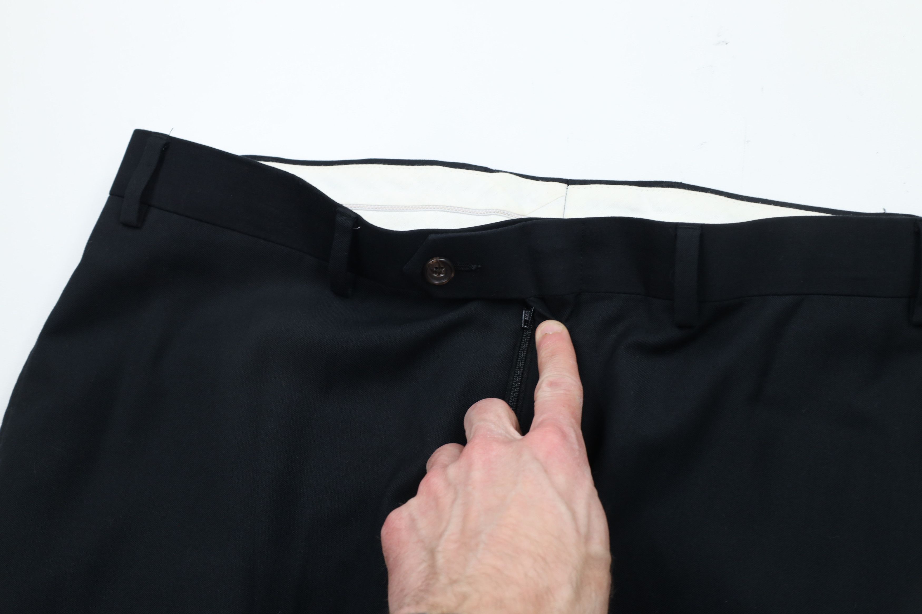 Ralph Lauren × Vintage Vintage Ralph Lauren Rayon Blend Wide Leg Chino Pants Black Size US 36 / EU 52 - 7 Thumbnail