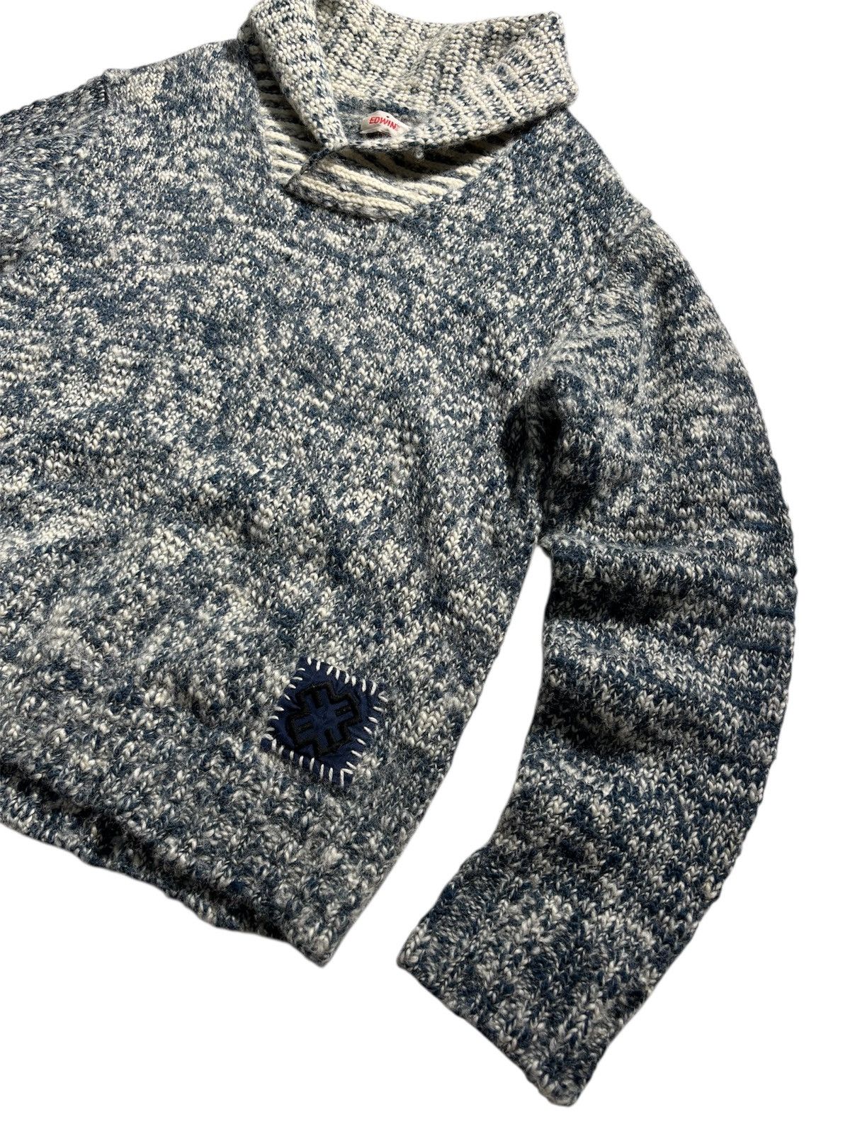 Edwin VTG Edwin Japanese Sweater Pullover Designer Y2K Size US L / EU 52-54 / 3 - 3 Thumbnail