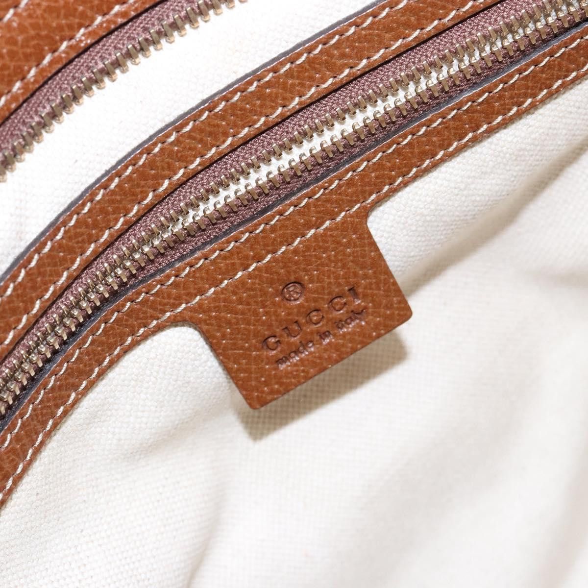 Gucci GUCCI GG Canvas Hand Bag Beige Gold Size ONE SIZE - 17 Thumbnail