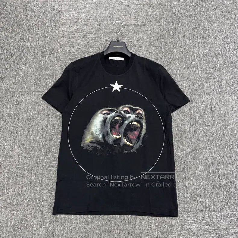 Givenchy Monkey Head Print Short Sleeve