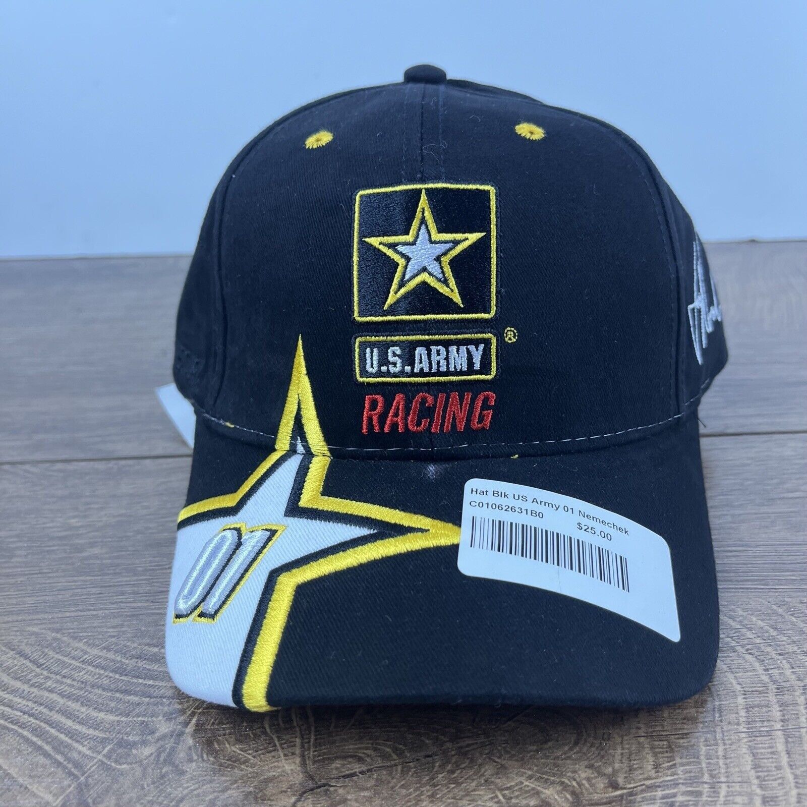 Other US Army Racing 01 Hat Black Cap Hat Adjustable Hat Black NAS Size ONE SIZE - 1 Thumbnail