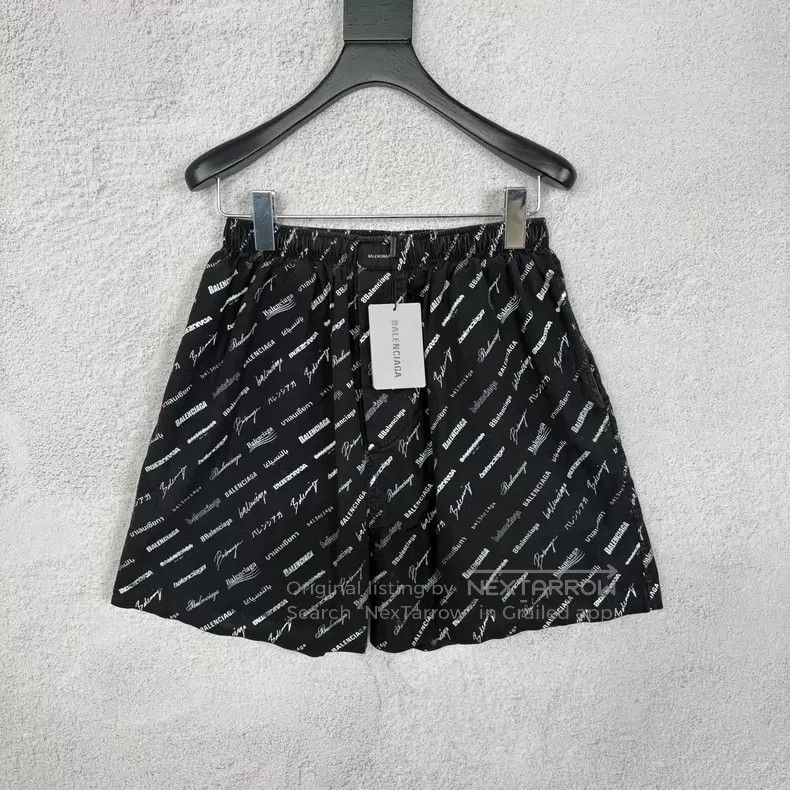 Balenciaga Balenciaga Black Bullet Logo Shorts Size US 28 / EU 44 - 1 Thumbnail