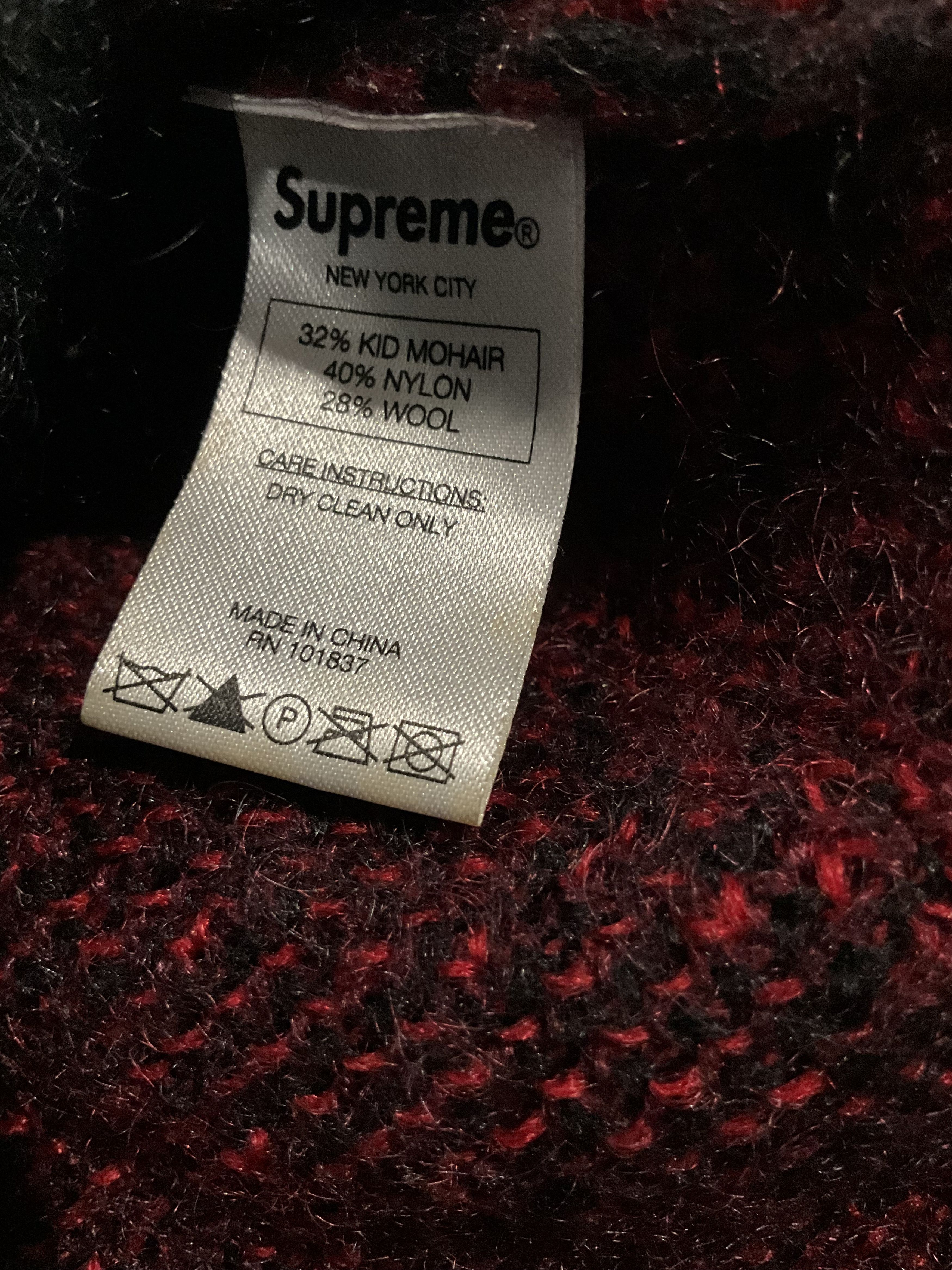 Supreme FW14 Plaid Mohair Cardigan DS Size US S / EU 44-46 / 1 - 9 Thumbnail