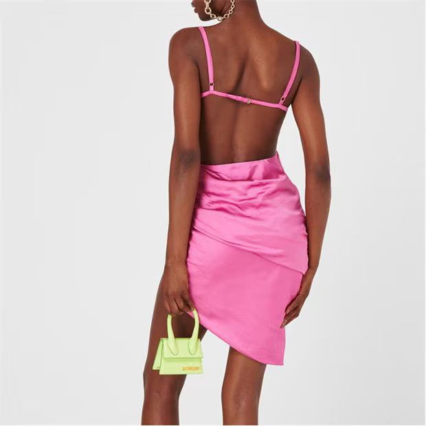 Jacquemus o1g2r1mq1024 Mini Dress in Pink Size XS / US 0-2 / IT 36-38 - 5 Thumbnail