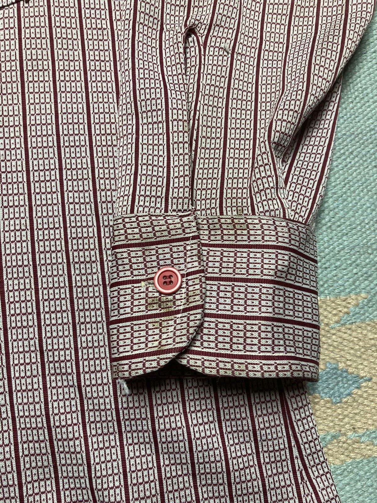 Arrow × Vintage 70s button shirt arrow scrambler knit disco dagger collar Lg Size US L / EU 52-54 / 3 - 4 Thumbnail