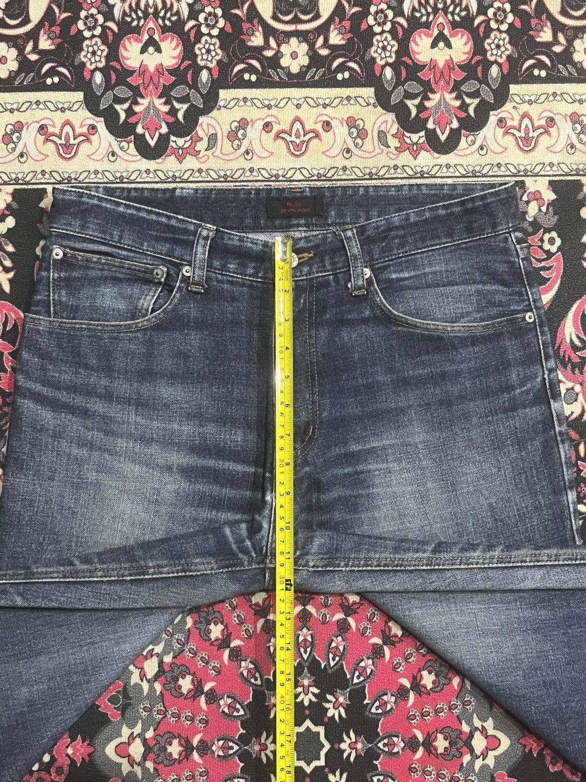NEXT Vintage Next Standard Blue Faded Washed Loose Fit Jeans Size US 32 / EU 48 - 13 Thumbnail