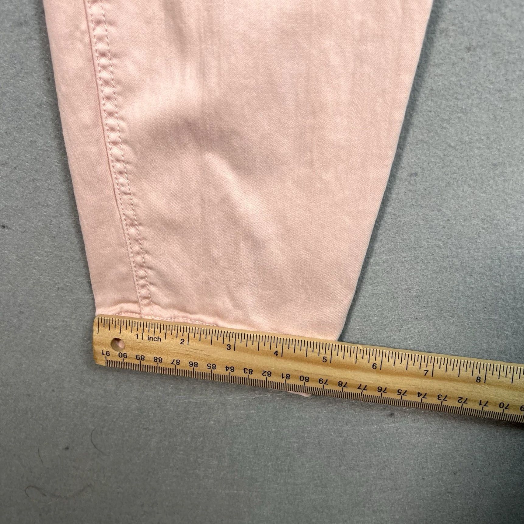 J.Crew VINTAGE J.CREW Chino Pants Womens 32T Pink Skinny Fit Cotton Blend Flat Front Slim Inseam 31 in Mens Girls Size 24" / US 00 / IT 34 - 6 Thumbnail