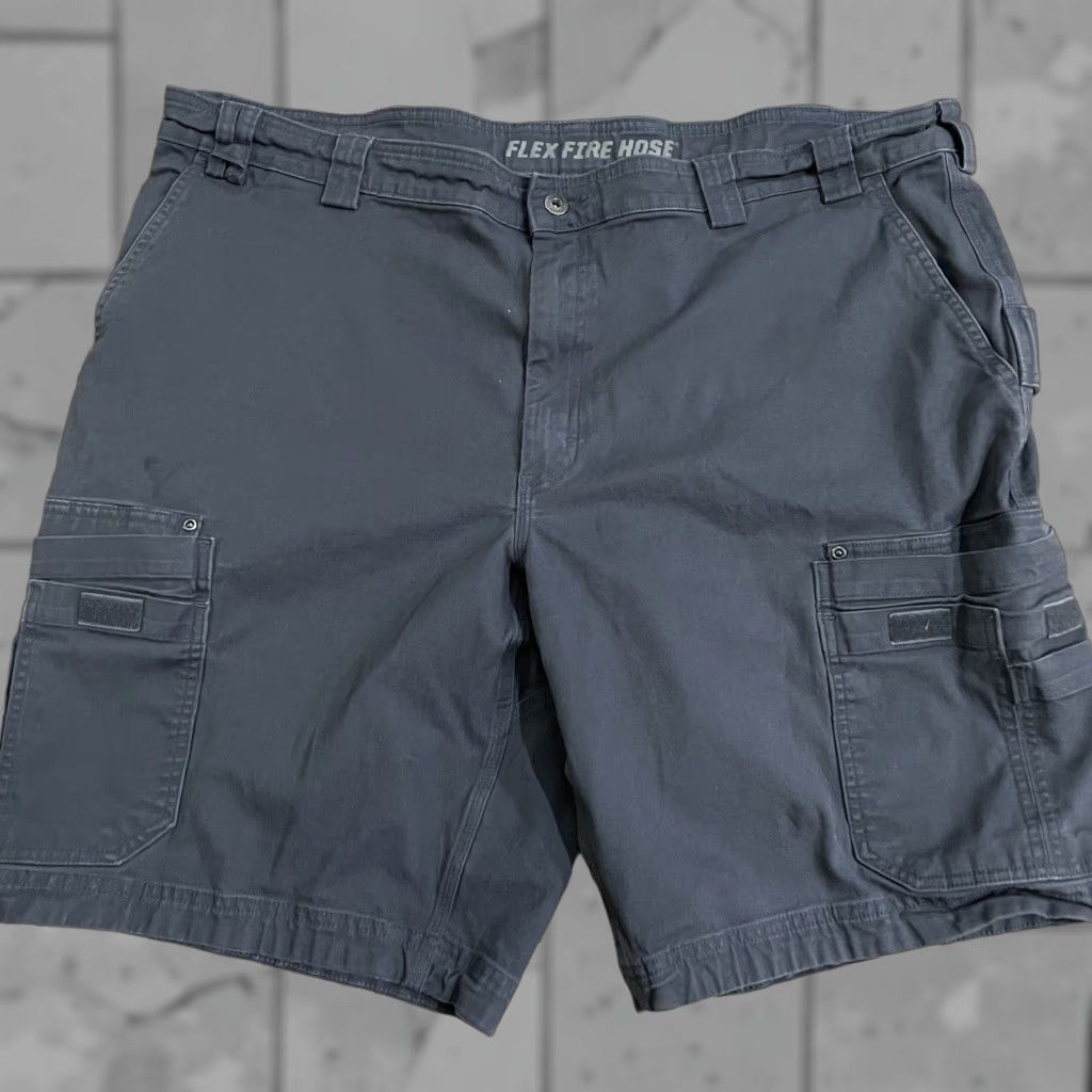 CO Duluth Cargo Shorts Mens 46 97% Cotton Dark Blue Flex Fire Hose Size US 30 / EU 46 - 1 Thumbnail