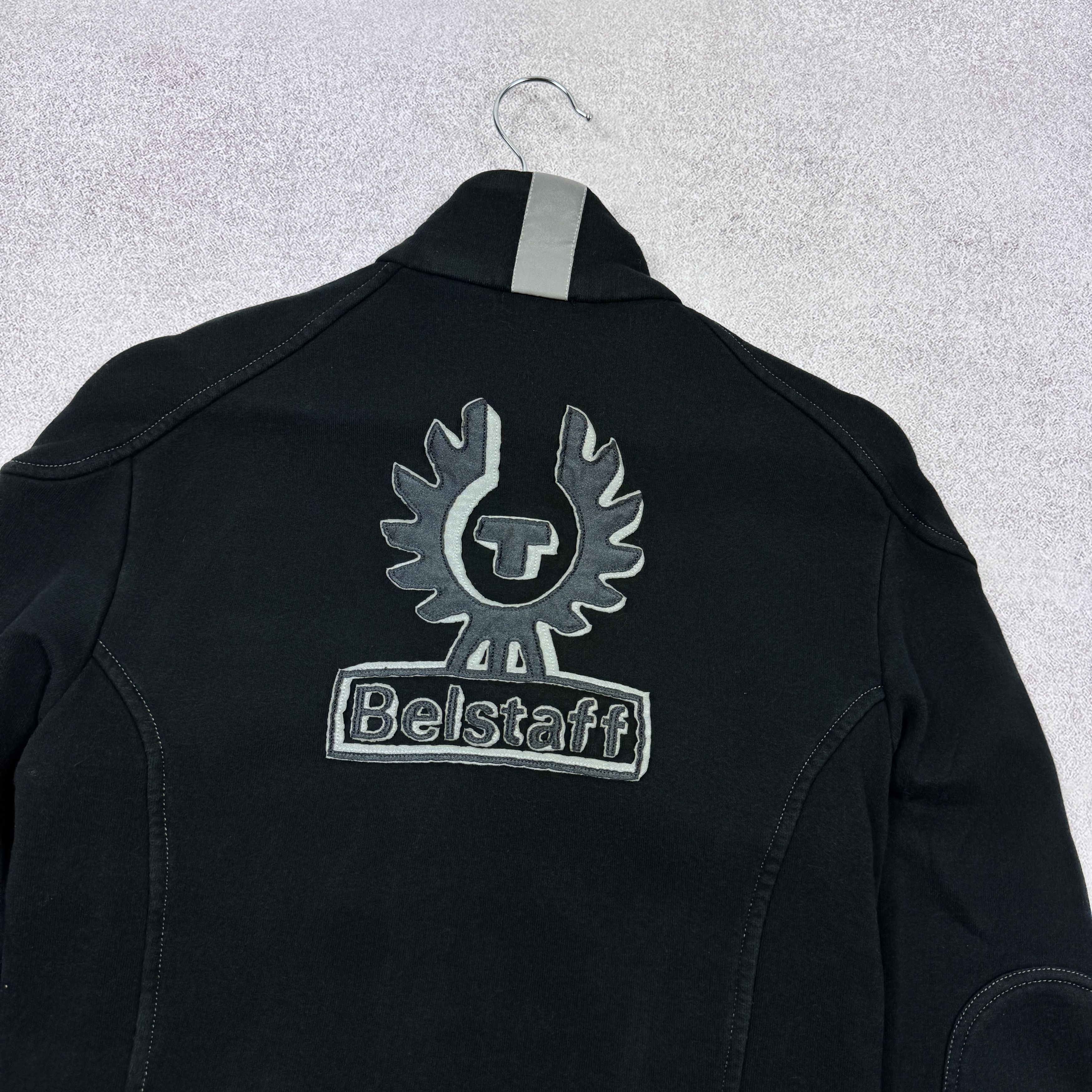 Belstaff Women`s Belstaff Black Big Logo Cotton Jacket Size 46 Size S / US 4 / IT 40 - 5 Thumbnail