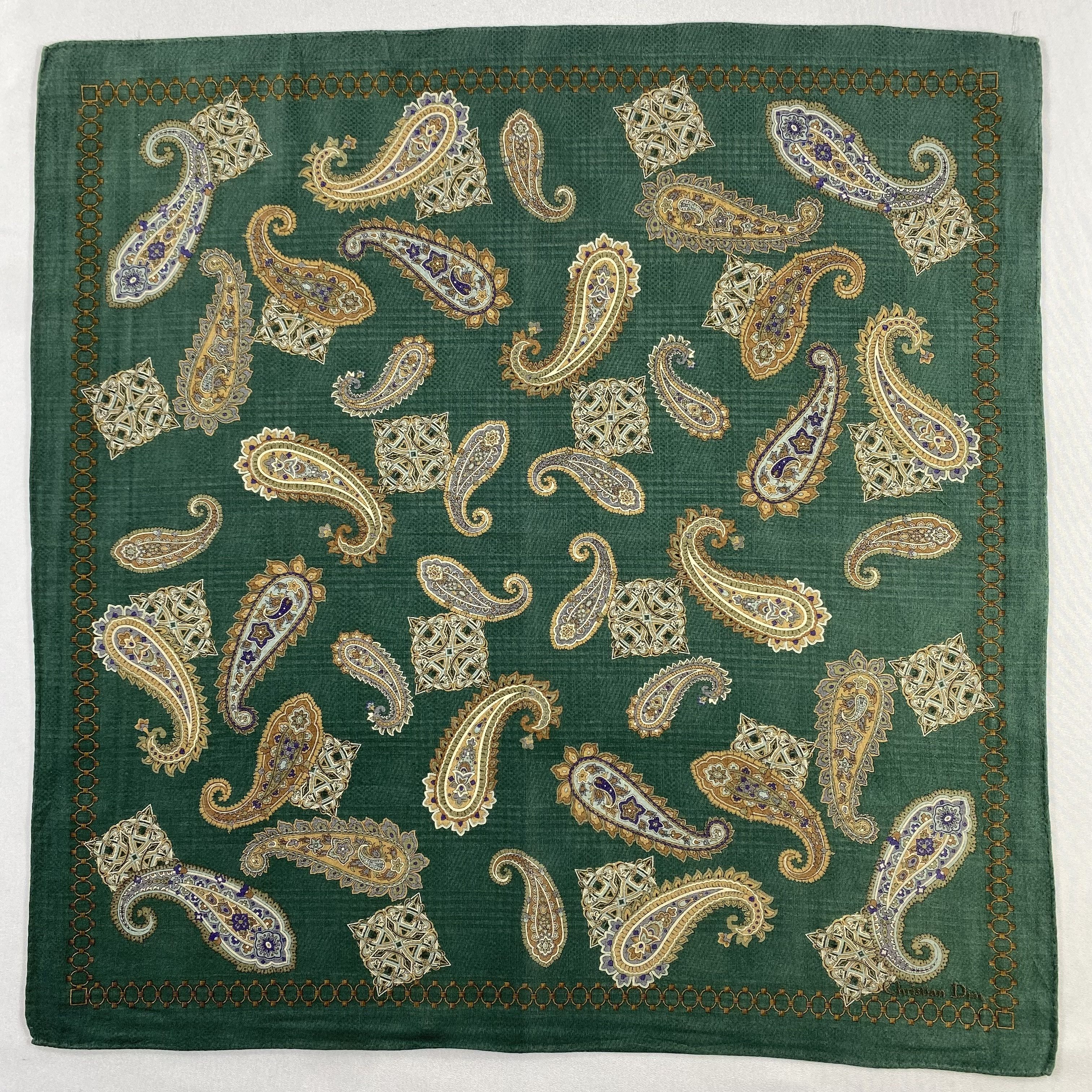 Vintage Christian Dior Monsieur Handkerchief / Neckerchief-P1331 Size ONE SIZE - 1 Thumbnail