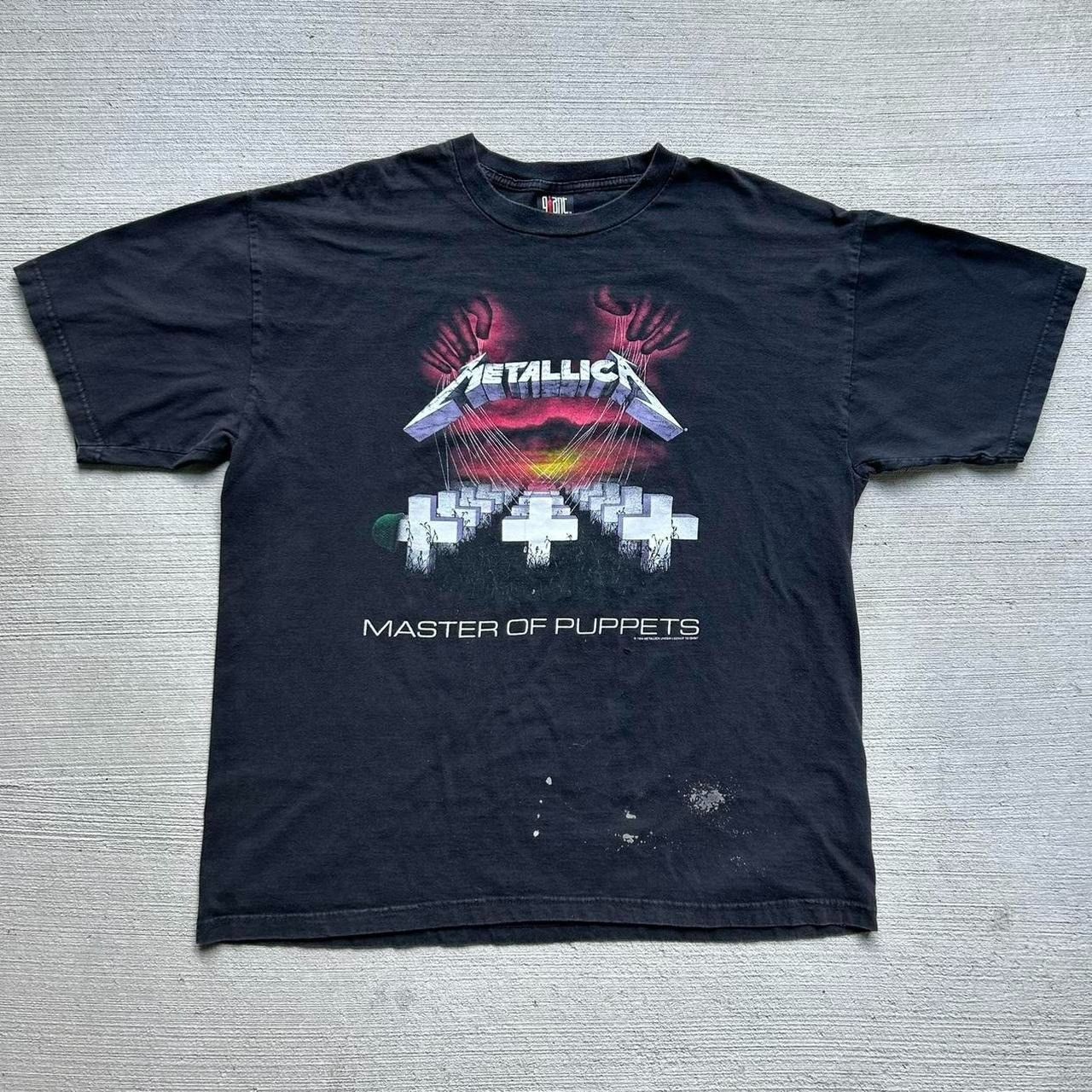 image of Band Tees x Metallica Vintage 1994 Metallica Master Of Puppets Band T Shirt in Black (Size XL)