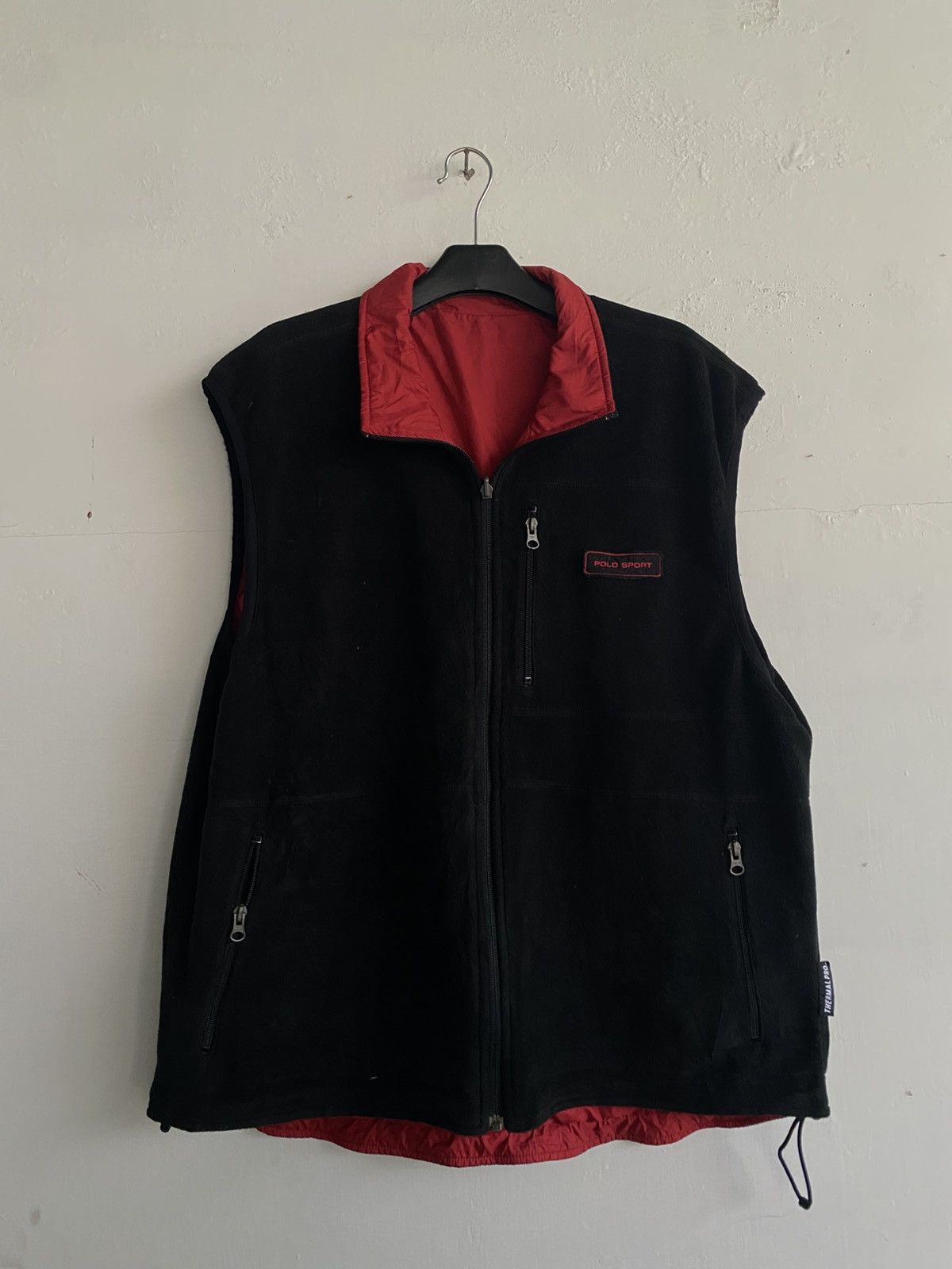 Polo Ralph Lauren 90s Polo Sport by Ralph Lauren Vest Polartec Reversible Size US XL / EU 56 / 4 - 1 Thumbnail