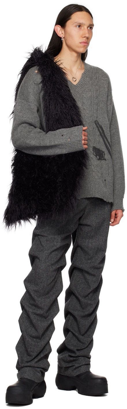 WE11DONE Runched wool trouser Size US 34 / EU 50 - 2 Thumbnail