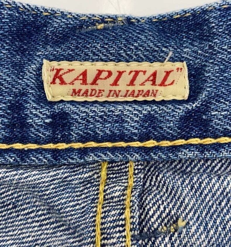 Kapital Kapital Kapital Vintage Straight Leg Jeans-2506 Size US 29 - 4 Thumbnail