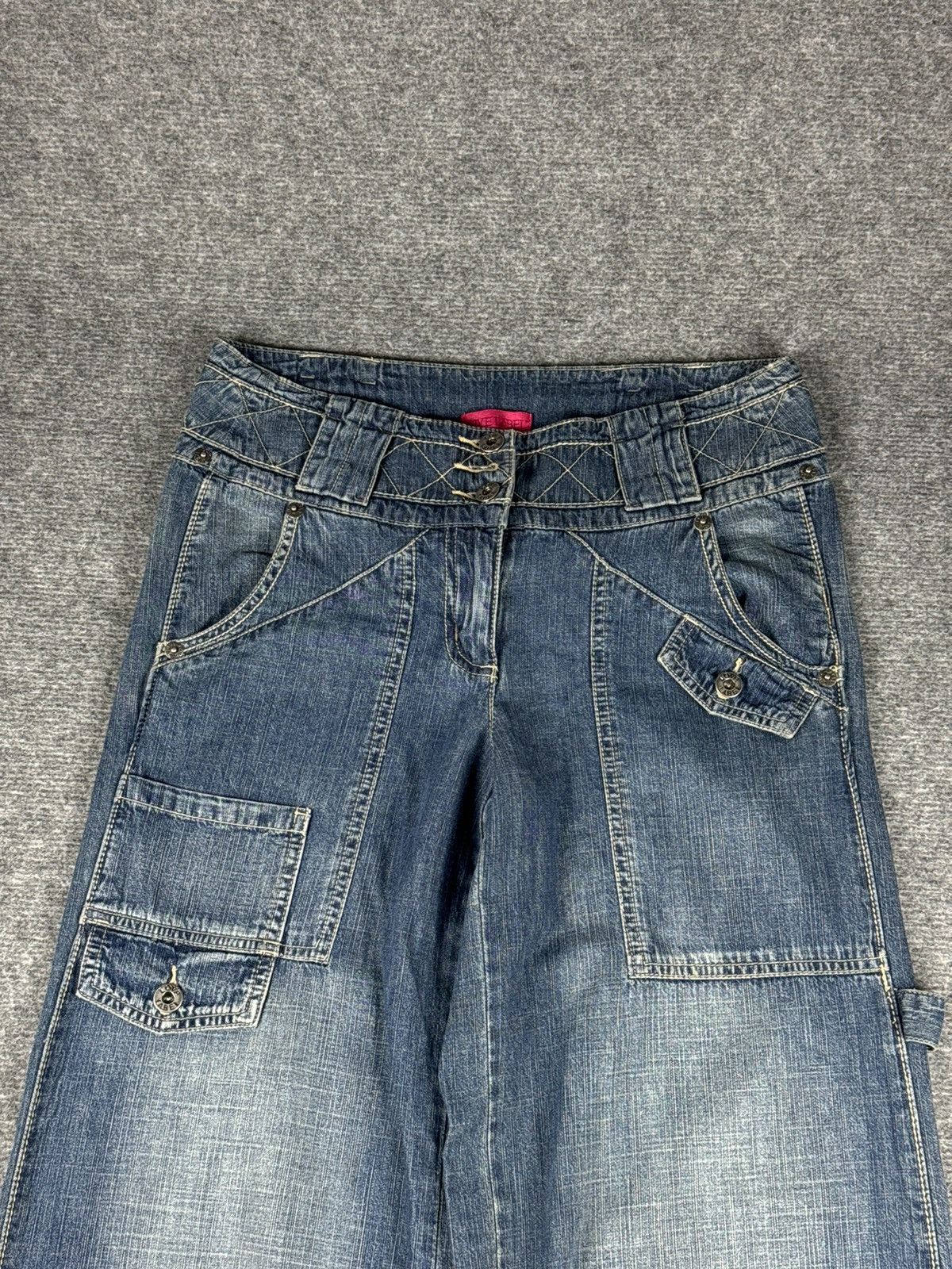 Japanese Brand Vintage Japanese brand Baggy denim y2k Size 35" - 7 Thumbnail