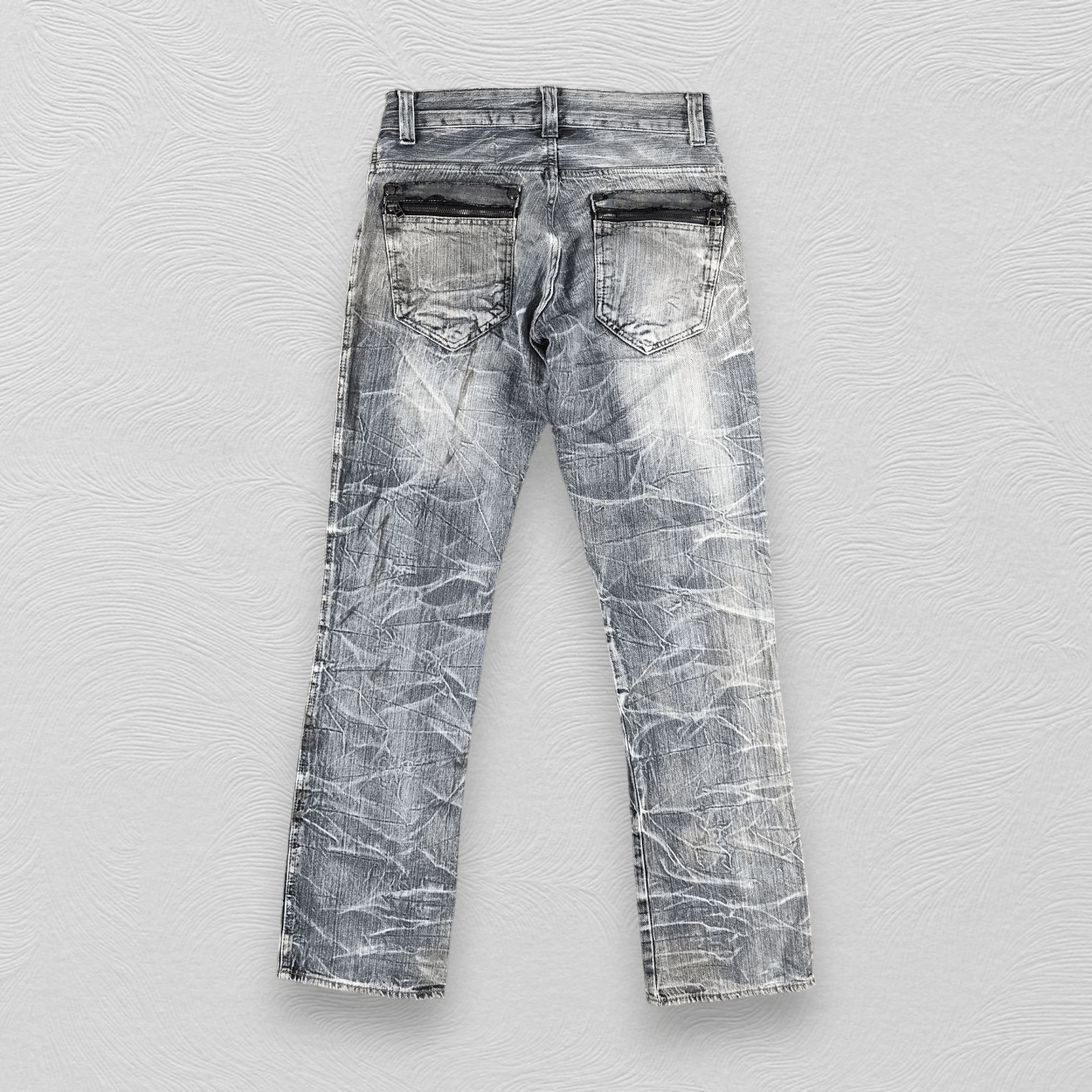 Japanese Brand Dominate Handcrafted Jeans Faded Blue Denim KJ1331 Size US 30 / EU 46 - 2 Thumbnail