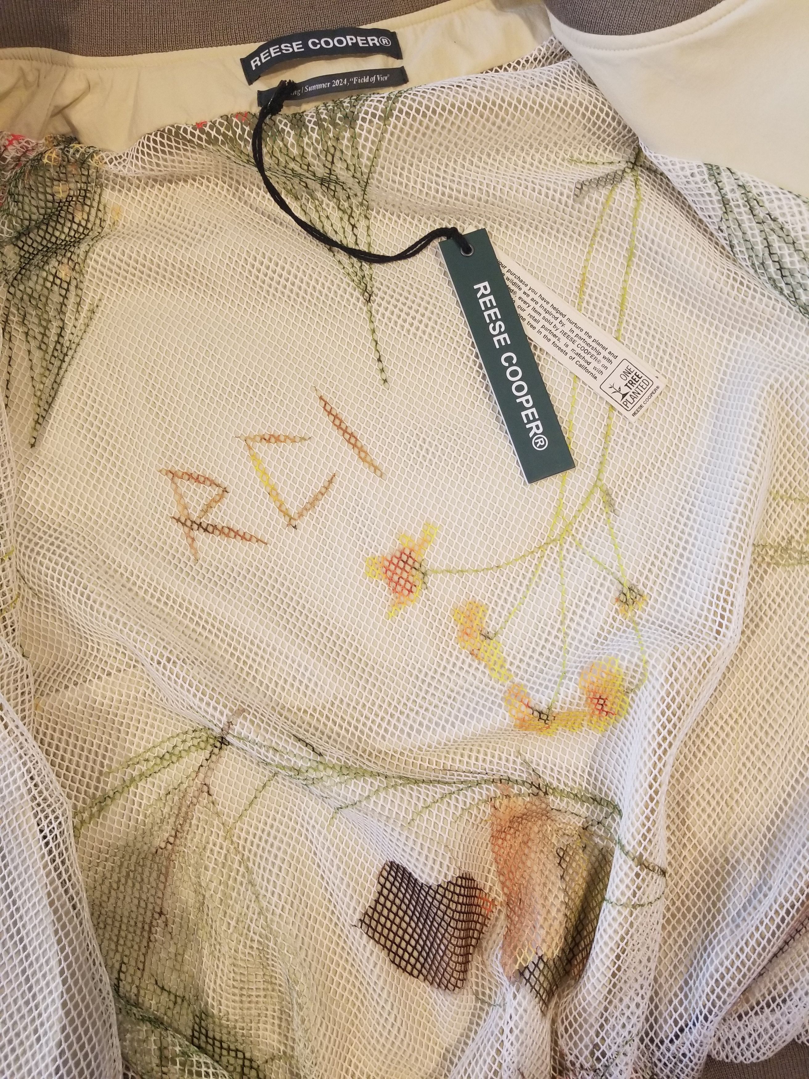 Reese Cooper SS24 Desert Marigold Embroidered Nylon Bomber retail $598 Size US XL / EU 56 / 4 - 4 Thumbnail