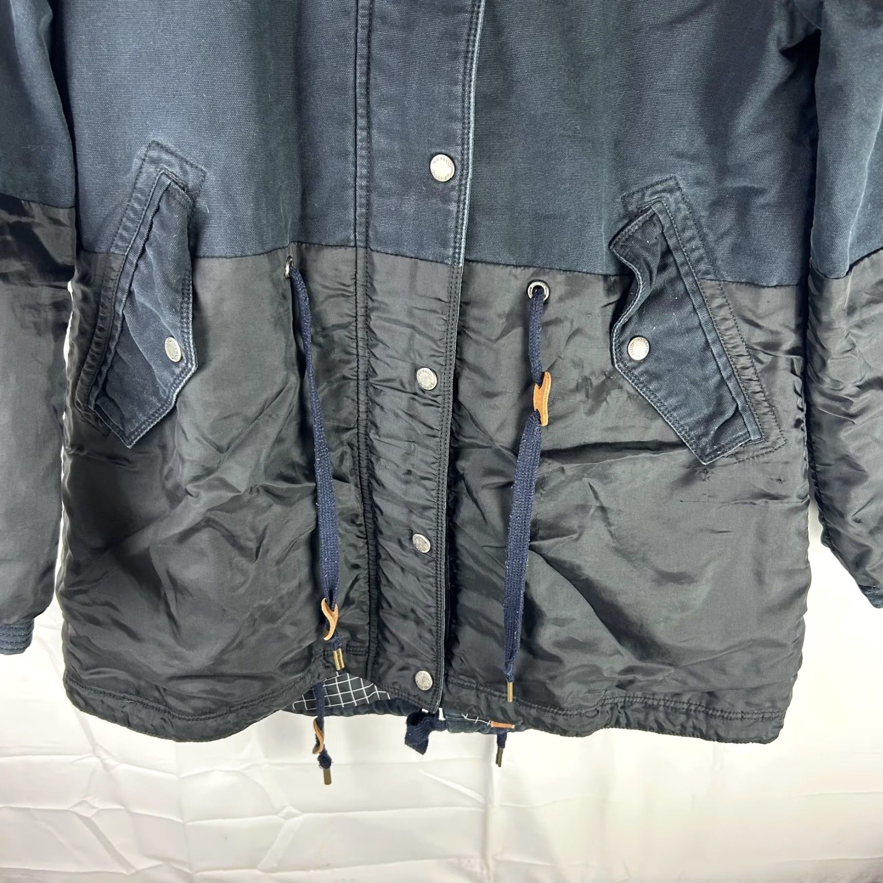 Adidas Adidas Coat Mens Small Black Originals Hooded Parka Lined Canvas Size US S / EU 44-46 / 1 - 4 Thumbnail