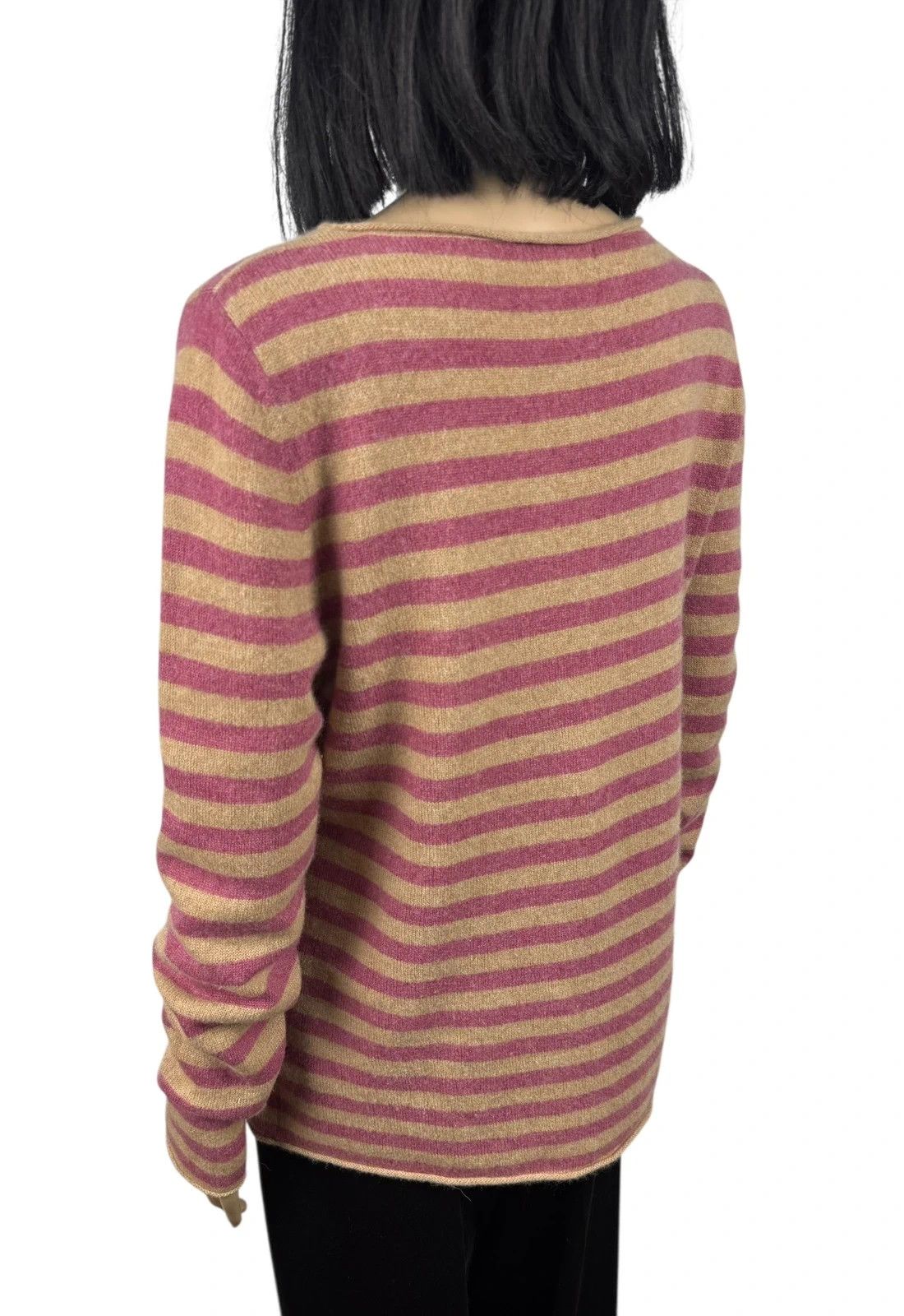 Other Marie Lund Pure Cashmere Striped Jumper size XXL Size XXL / US 16-18 / IT 52-54 - 6 Thumbnail