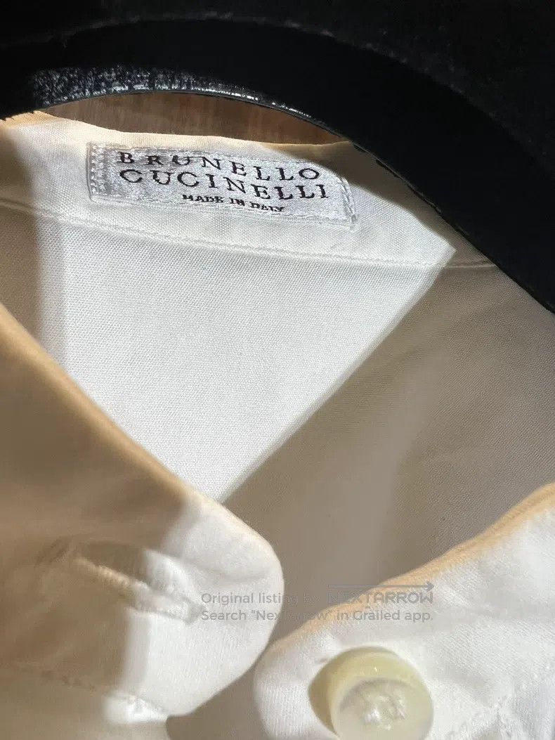 Brunello Cucinelli Brunello Cucinelli White Shirt Size S / US 4 / IT 40 - 4 Thumbnail
