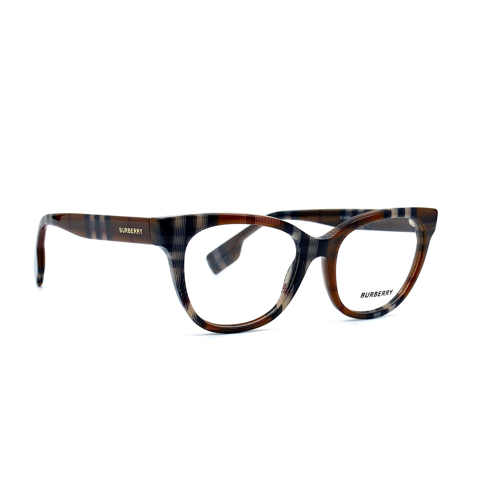 Burberry NEW BURBERRY BE2375 3966 CHECK BROWN EYEGLASSES FRAME Size ONE SIZE - 2 Thumbnail