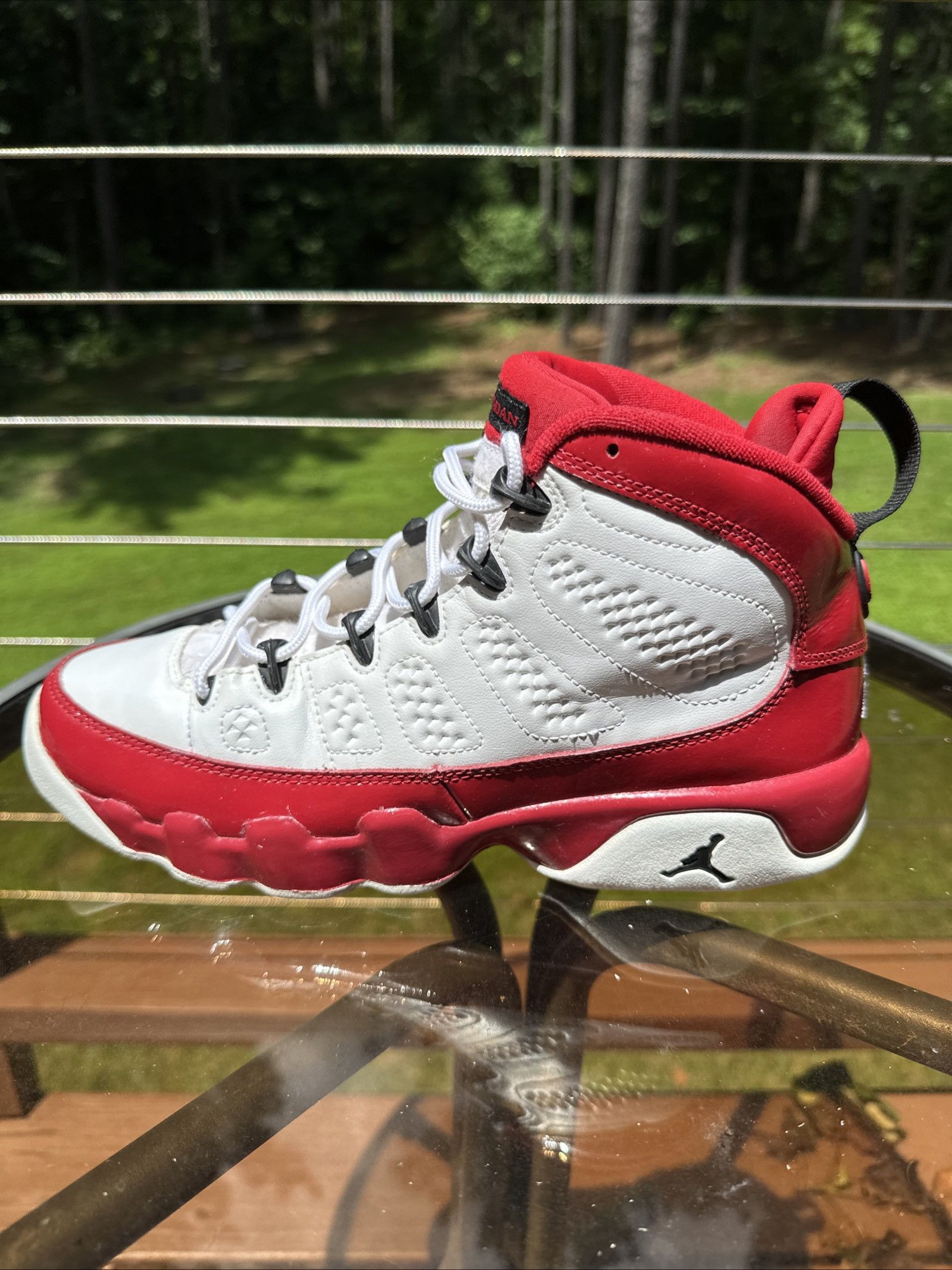 Jordan Brand Nike Air Jordan 9 Retro Gym Red 302359-160 GS Size 7y Size US 7 / EU 40 - 4 Thumbnail