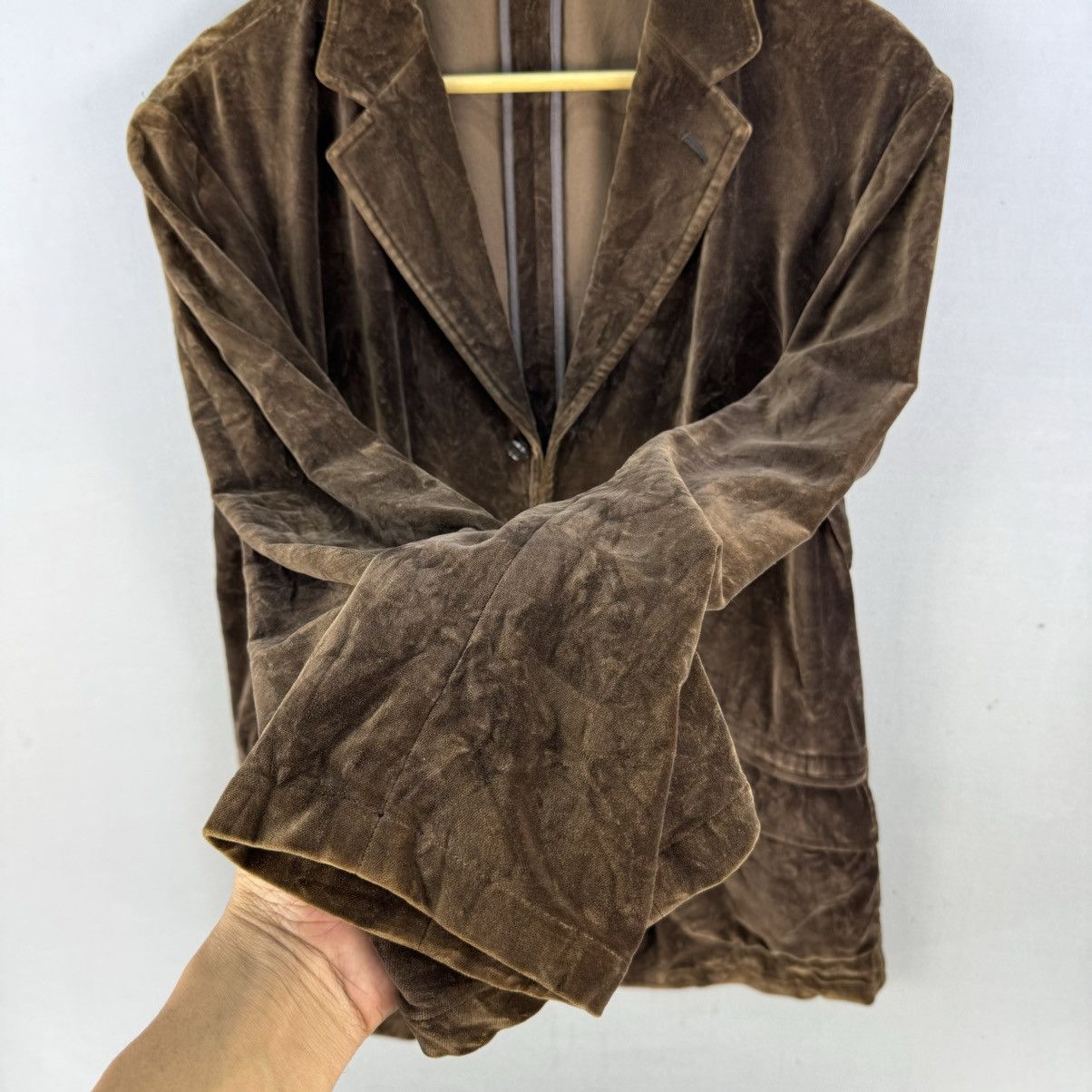 Japanese Brand Vintage Japanese Brown Velvet Blazer Jacket Made in Japan Size US M / EU 48-50 / 2 - 9 Thumbnail